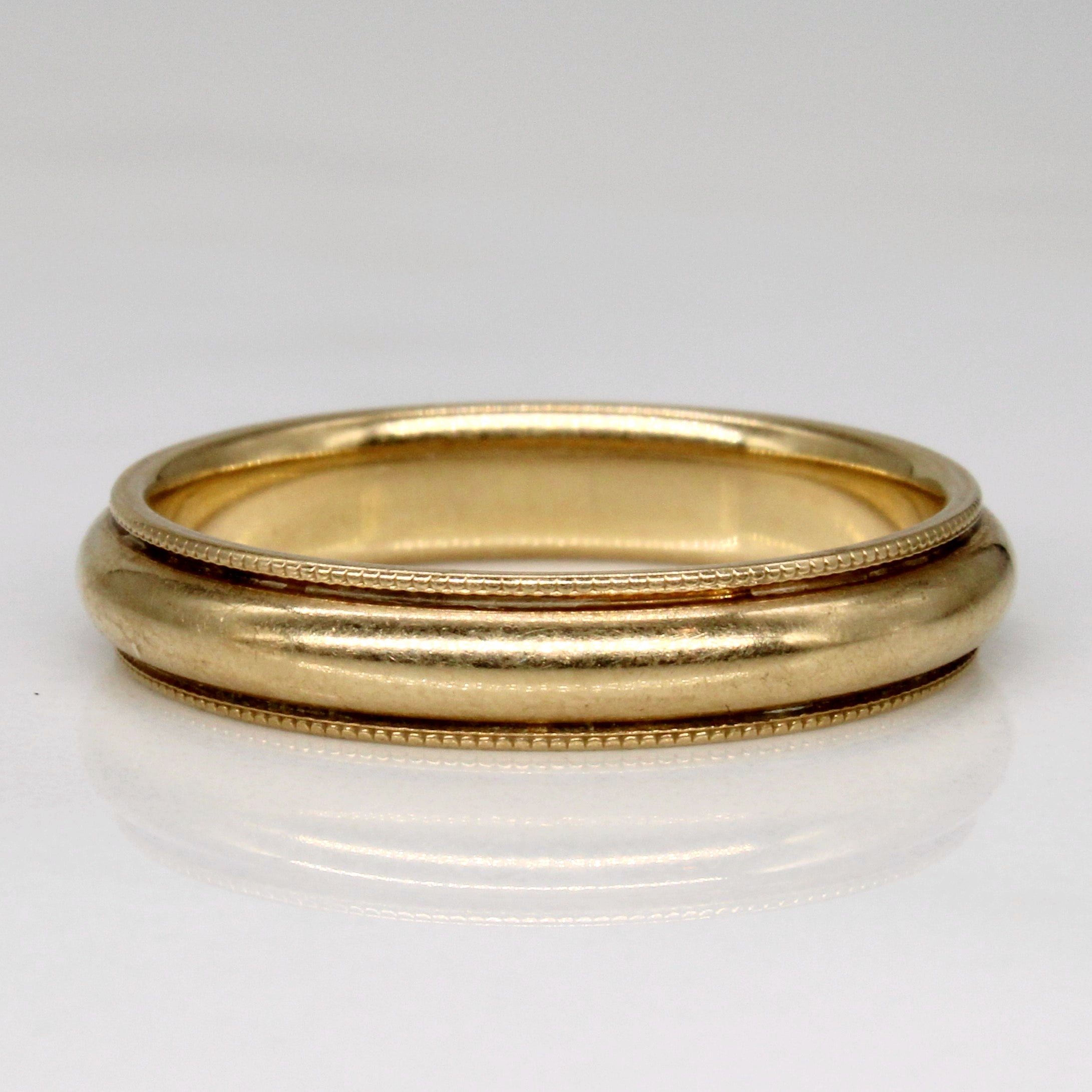 Bague en or jaune 14 carats | Taille 7,75 |