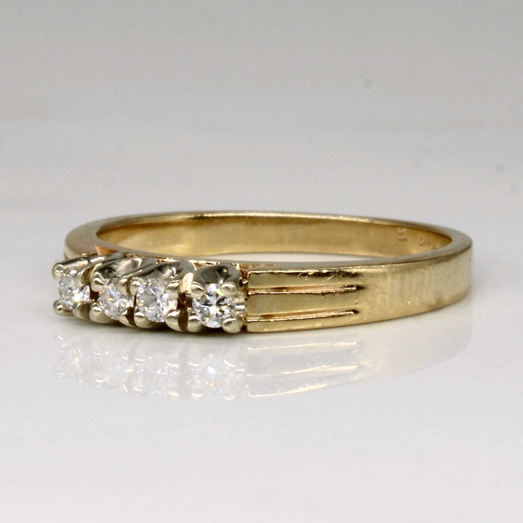 Four Stone Diamond Ring | 0.10ctw | SZ 5.25 |