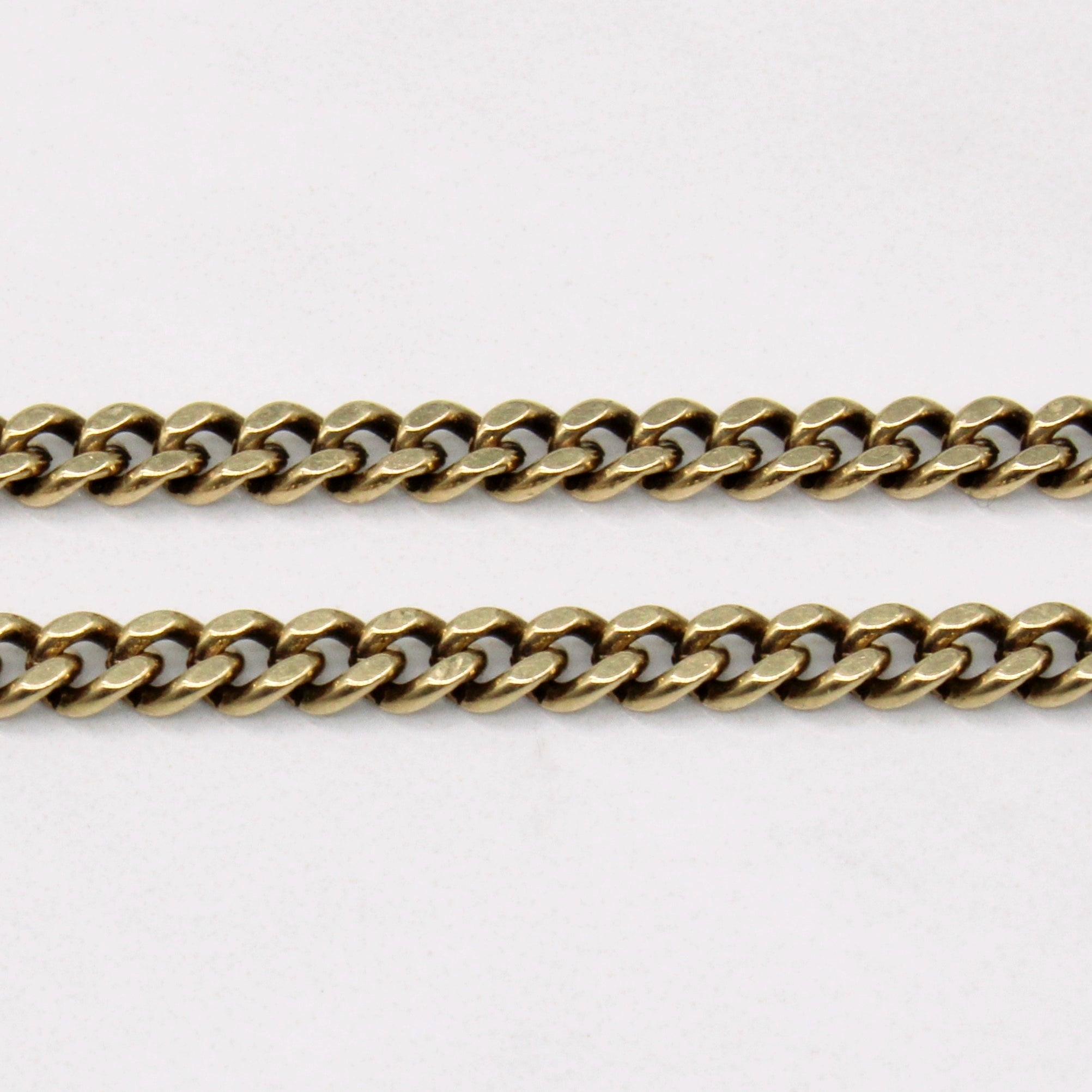 10k Yellow Gold Curb Link Chain | 21" |