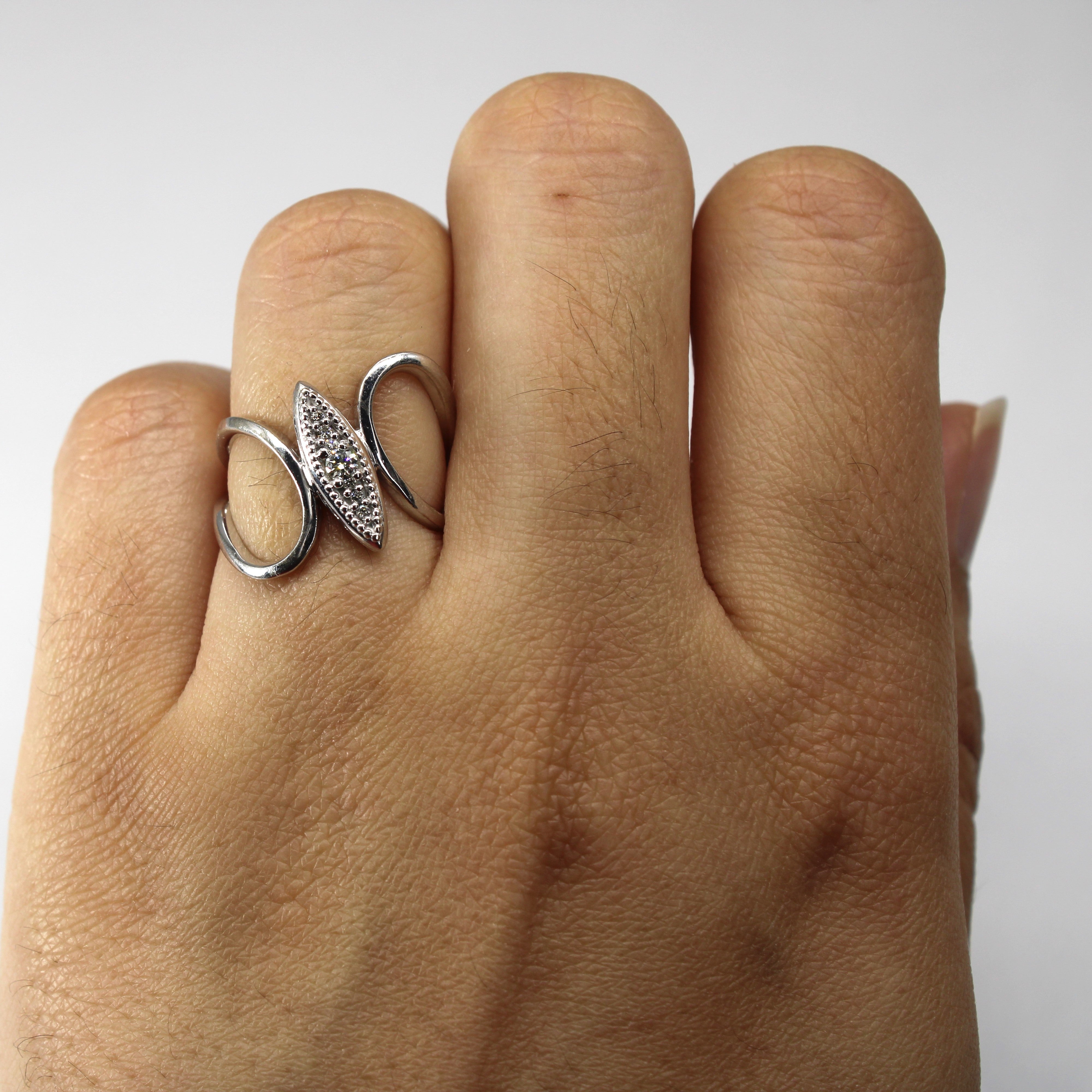 Open Shank Diamond Ring | 0.10ctw | SZ 5 |