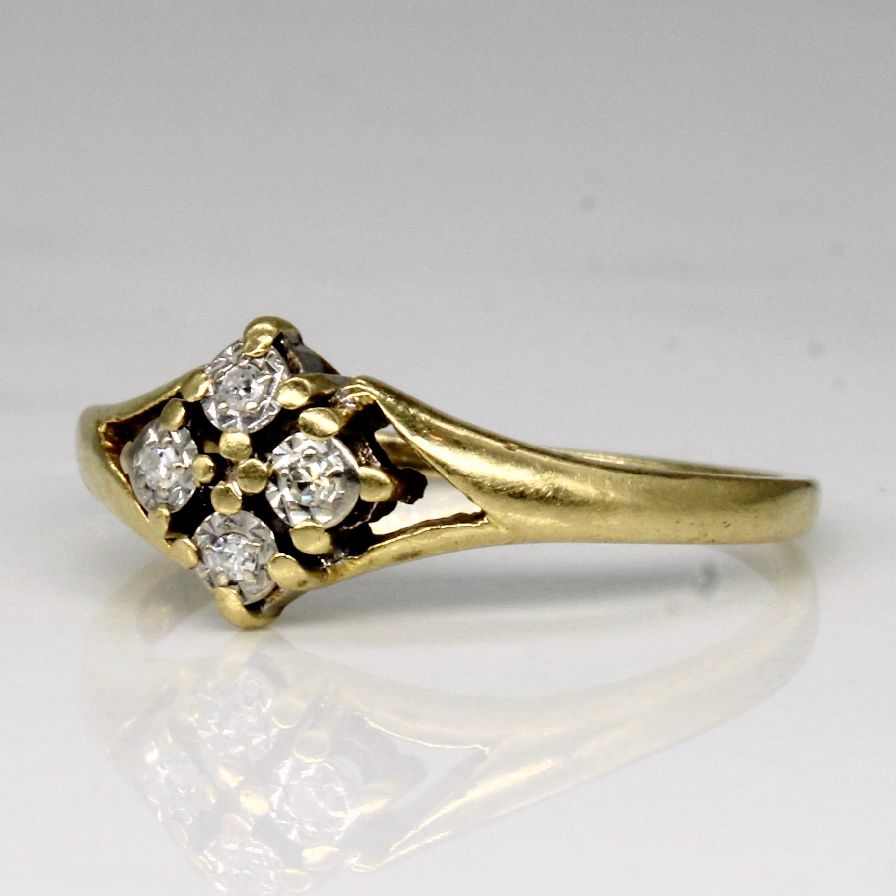 Four Stone Diamond Ring | 0.02ctw | SZ 6.5 |