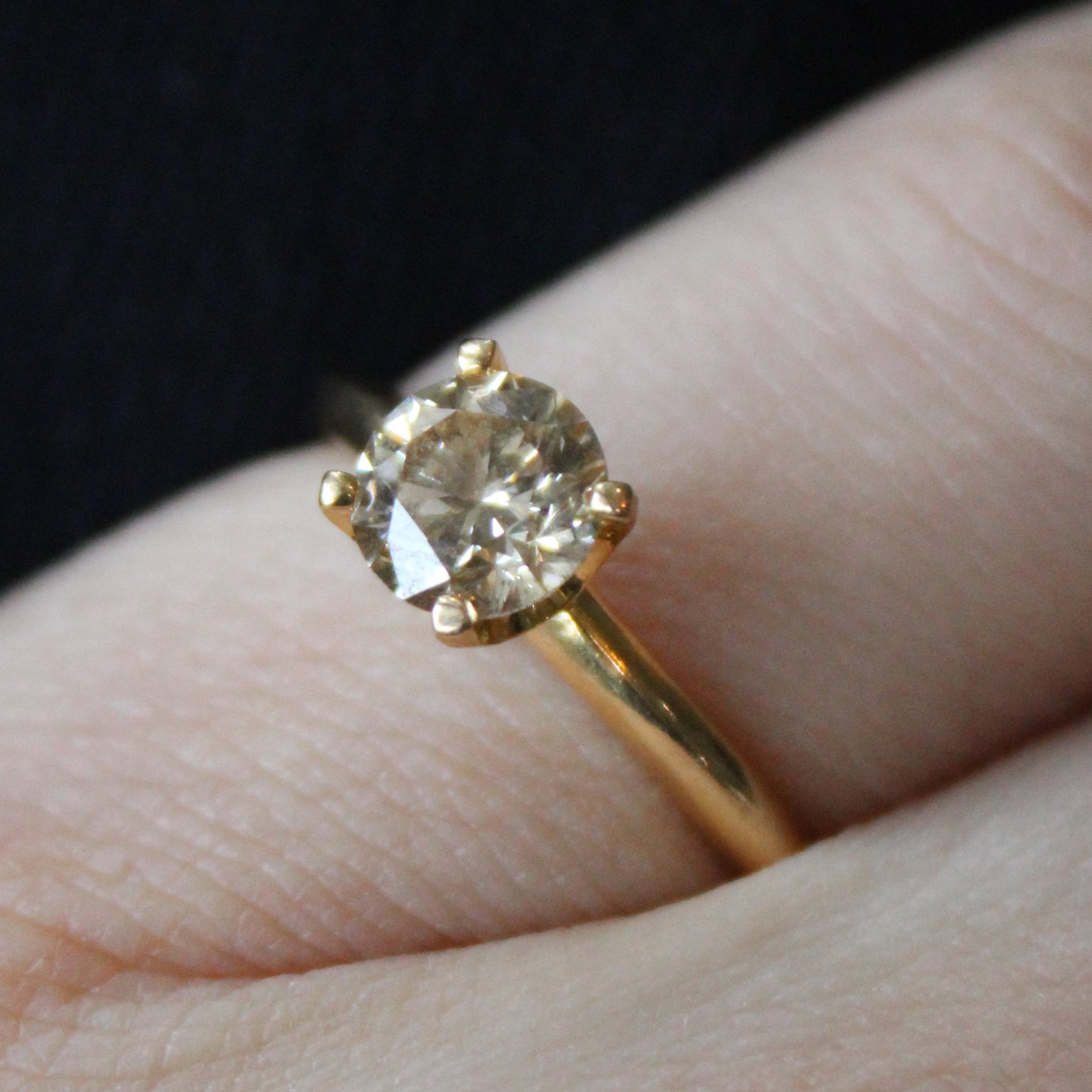 Bague de fiançailles en diamant | 1,00 ct | Taille 6,75 |