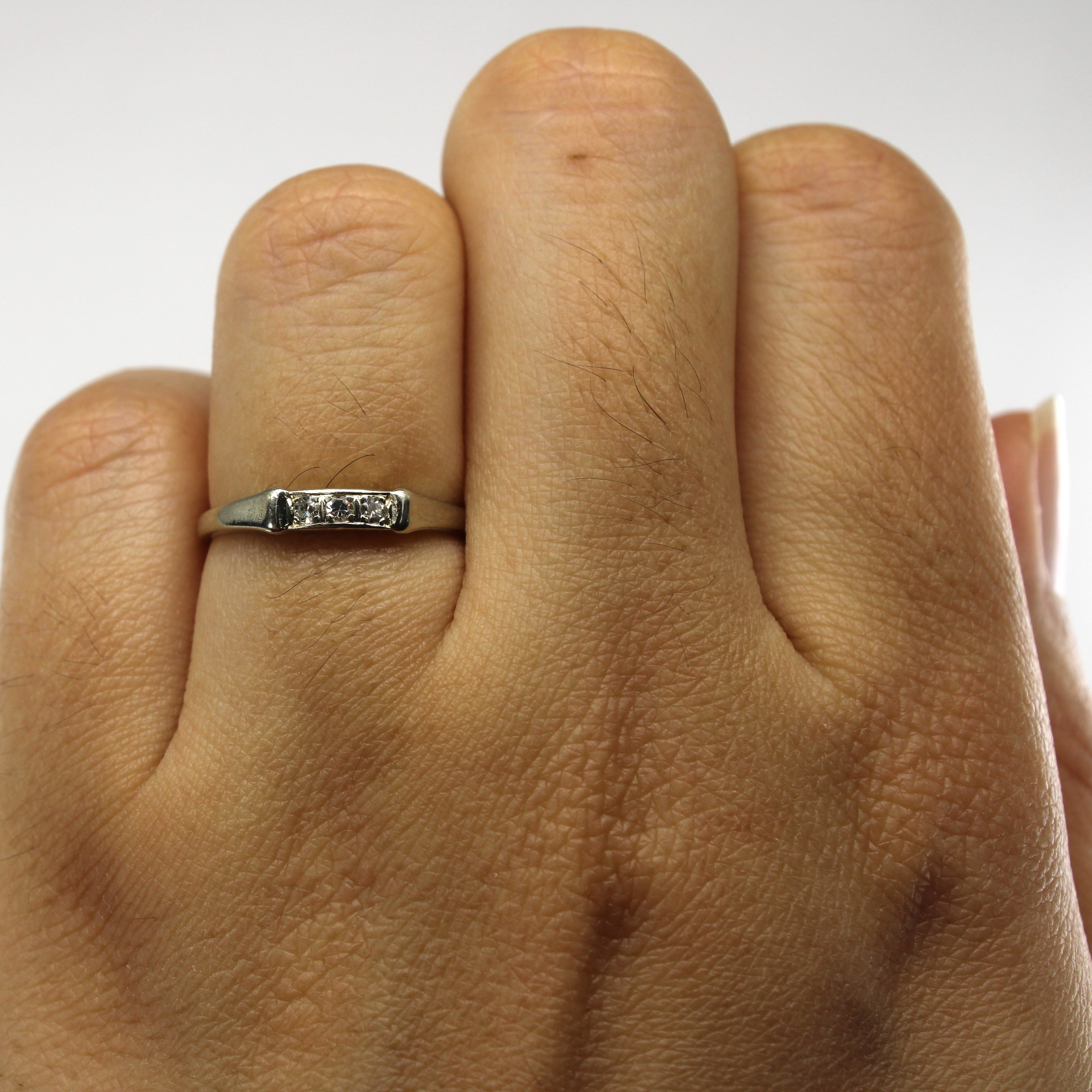 Three Stone Diamond Ring | 0.06ctw | SZ 5 |