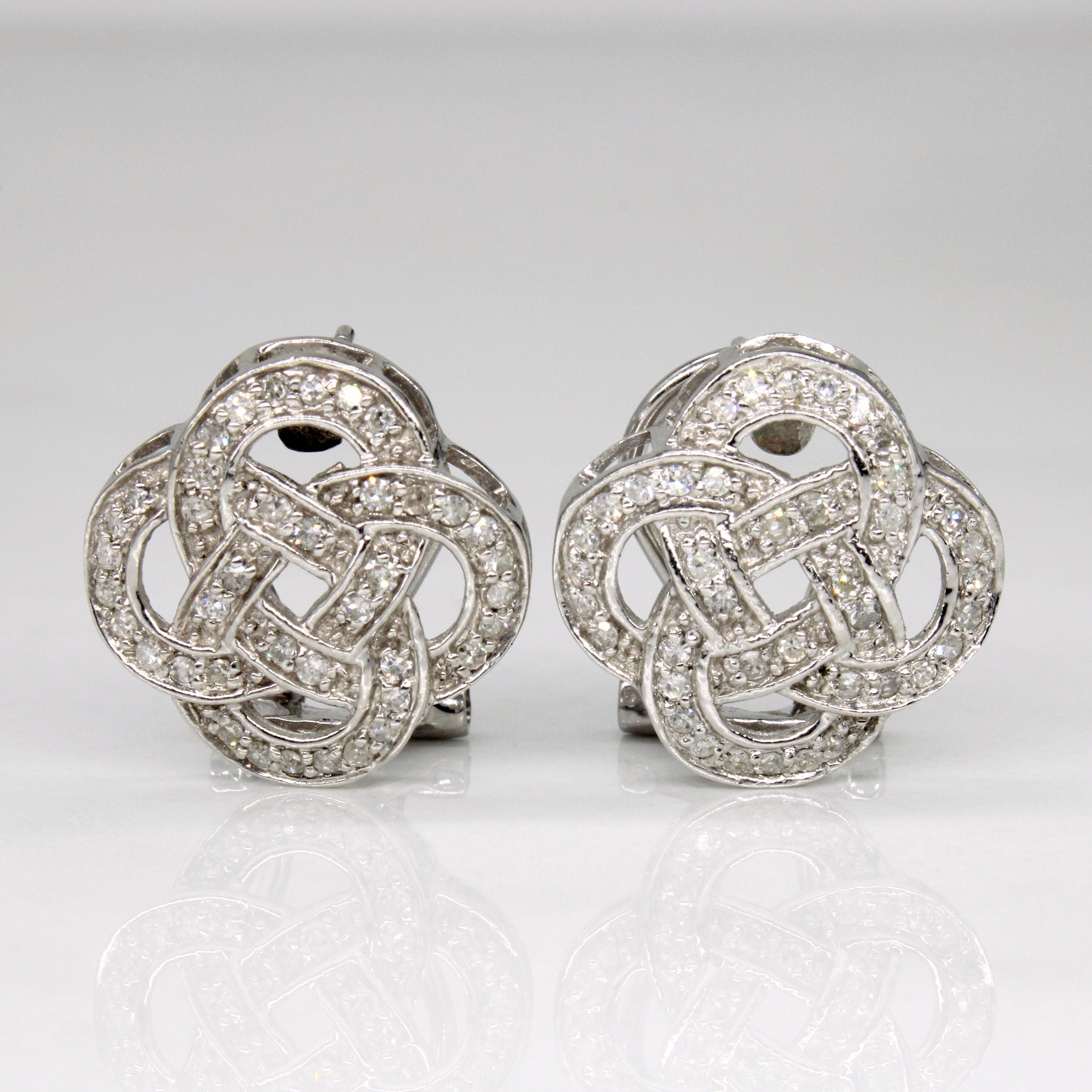 Diamond Knot Earrings | 0.40ctw |