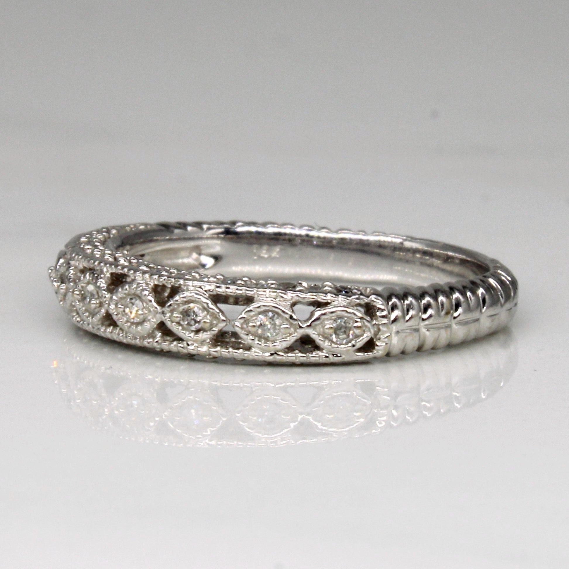 Ornate Diamond Ring | 0.20ctw | SZ 5.75 |
