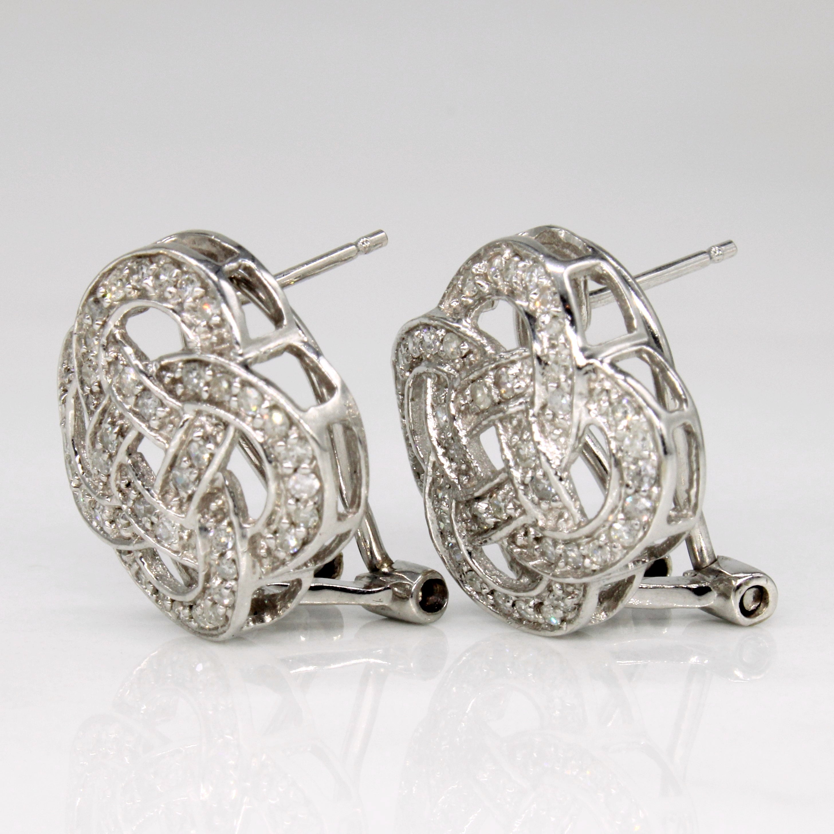 Diamond Knot Earrings | 0.40ctw |
