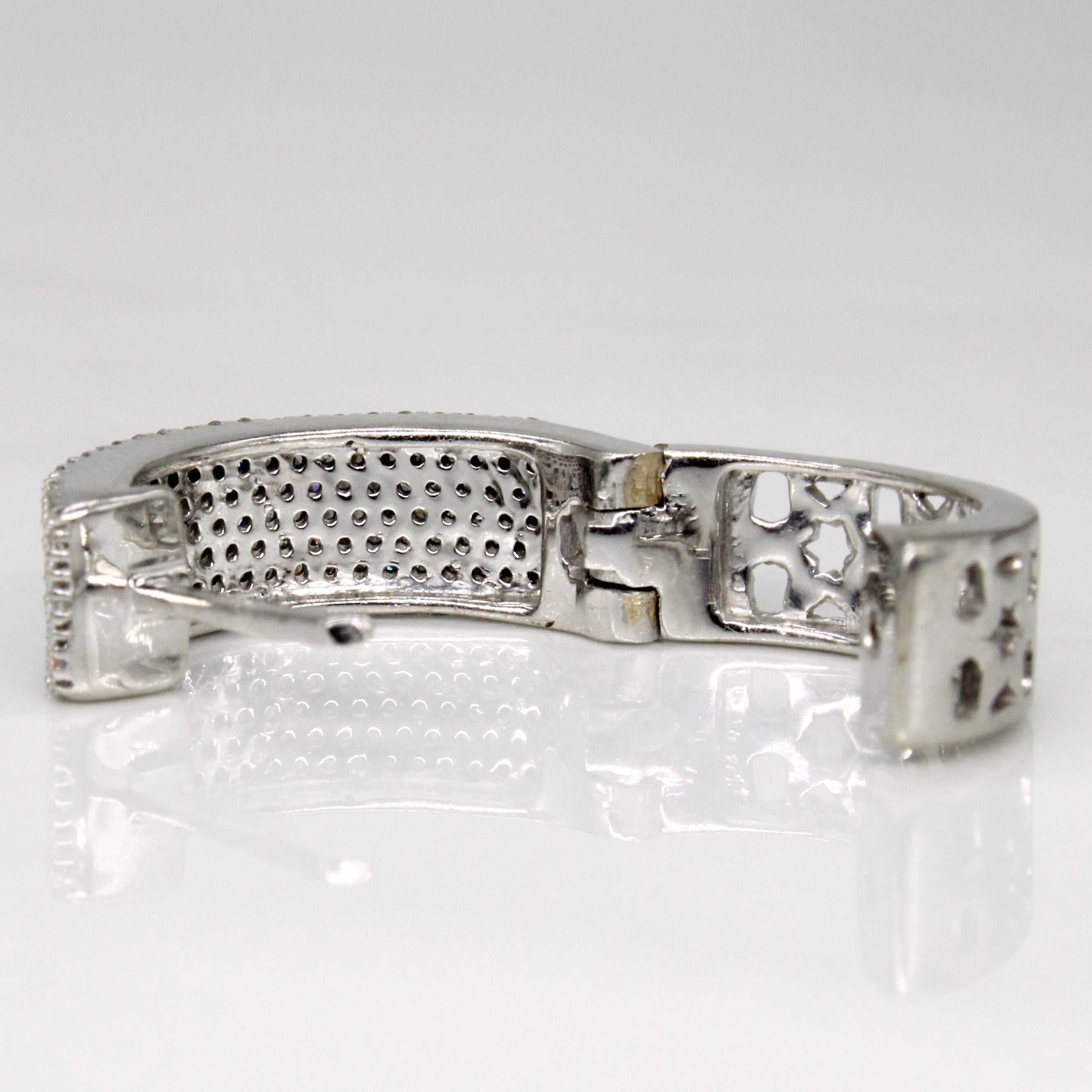 Pave Set Diamond Hoop Earrings | 0.65ctw |