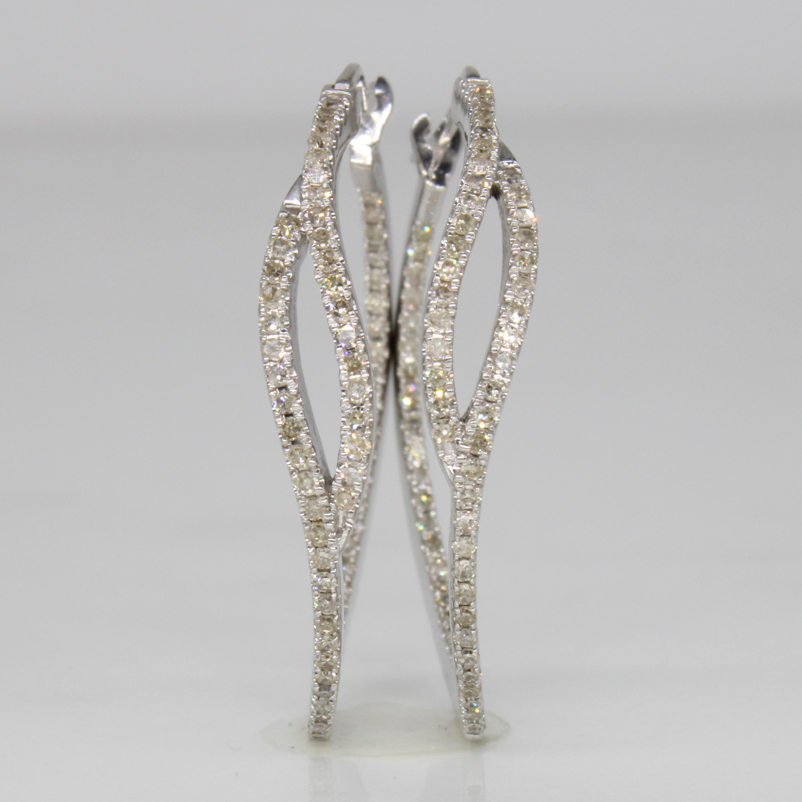 Diamond Hoop Earrings | 0.70ctw |