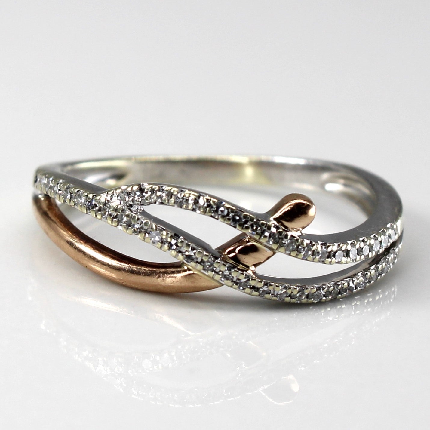 Bypass Diamond Ring | 0.12ctw | SZ 5.75 |