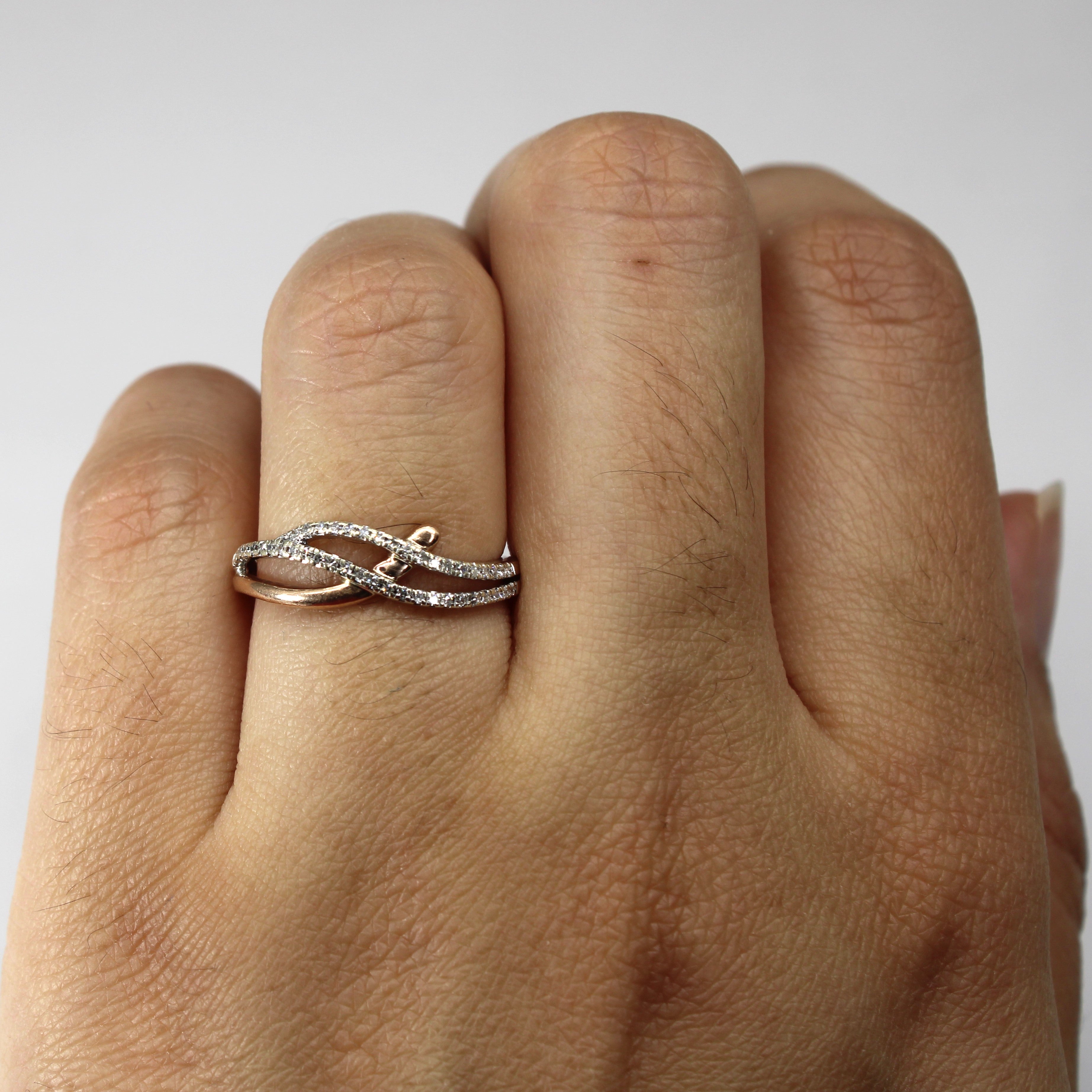 Bypass Diamond Ring | 0.12ctw | SZ 5.75 |