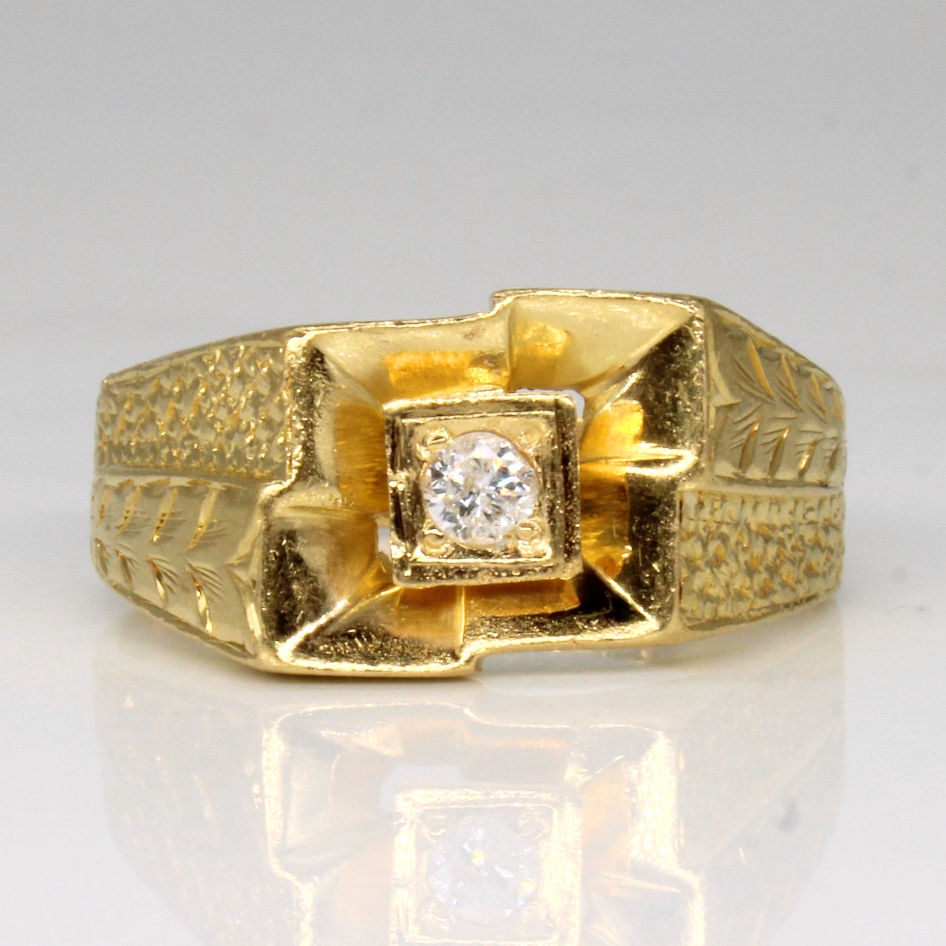 Diamond Solitaire Ring | 0.08ct | SZ 7.75 |