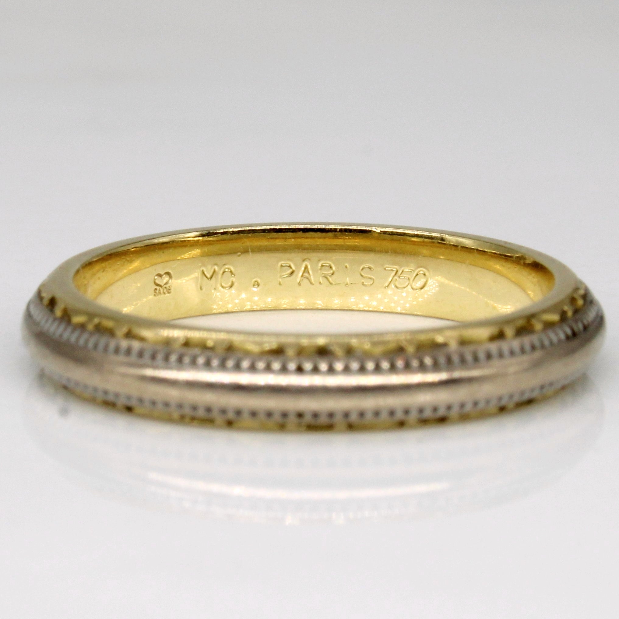 18k Two Tone Gold Ring | SZ 6 |