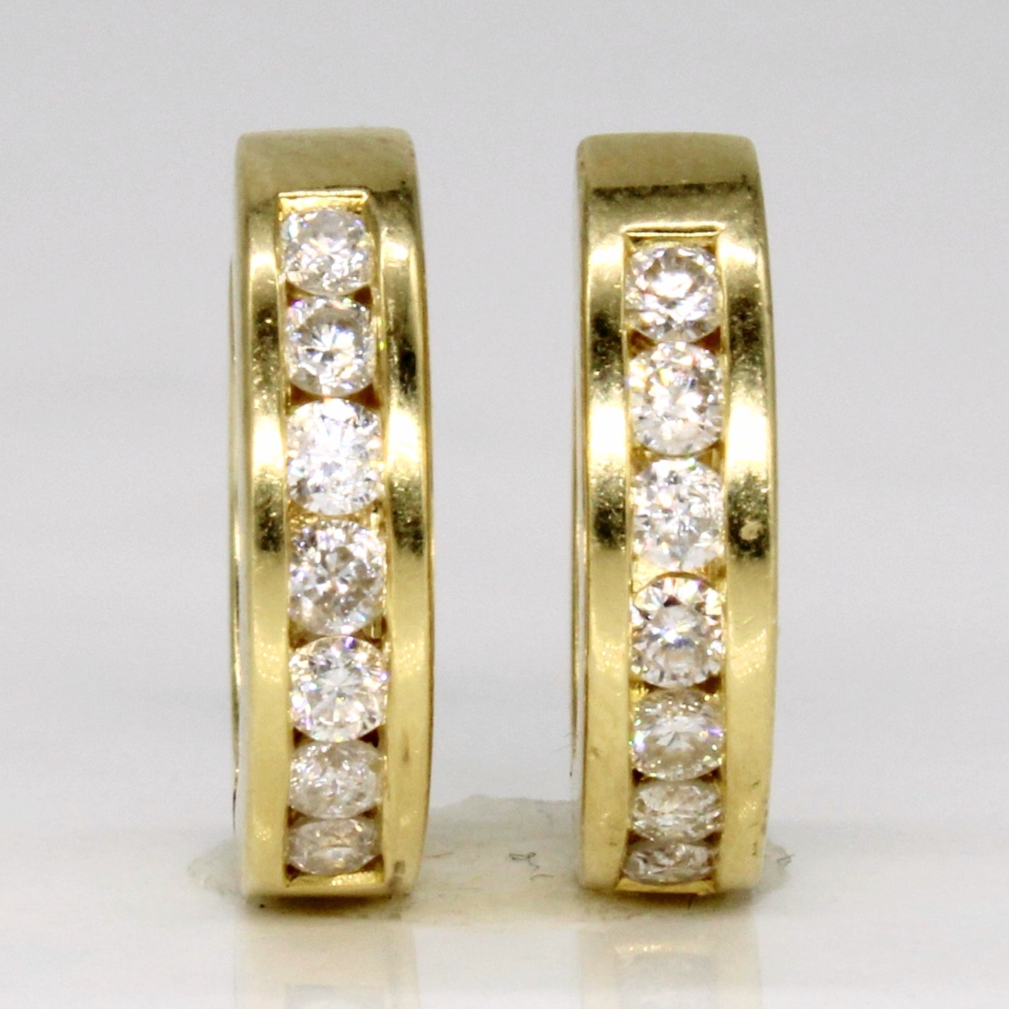 Boucles d'oreilles créoles en diamants | 0,42 ct |