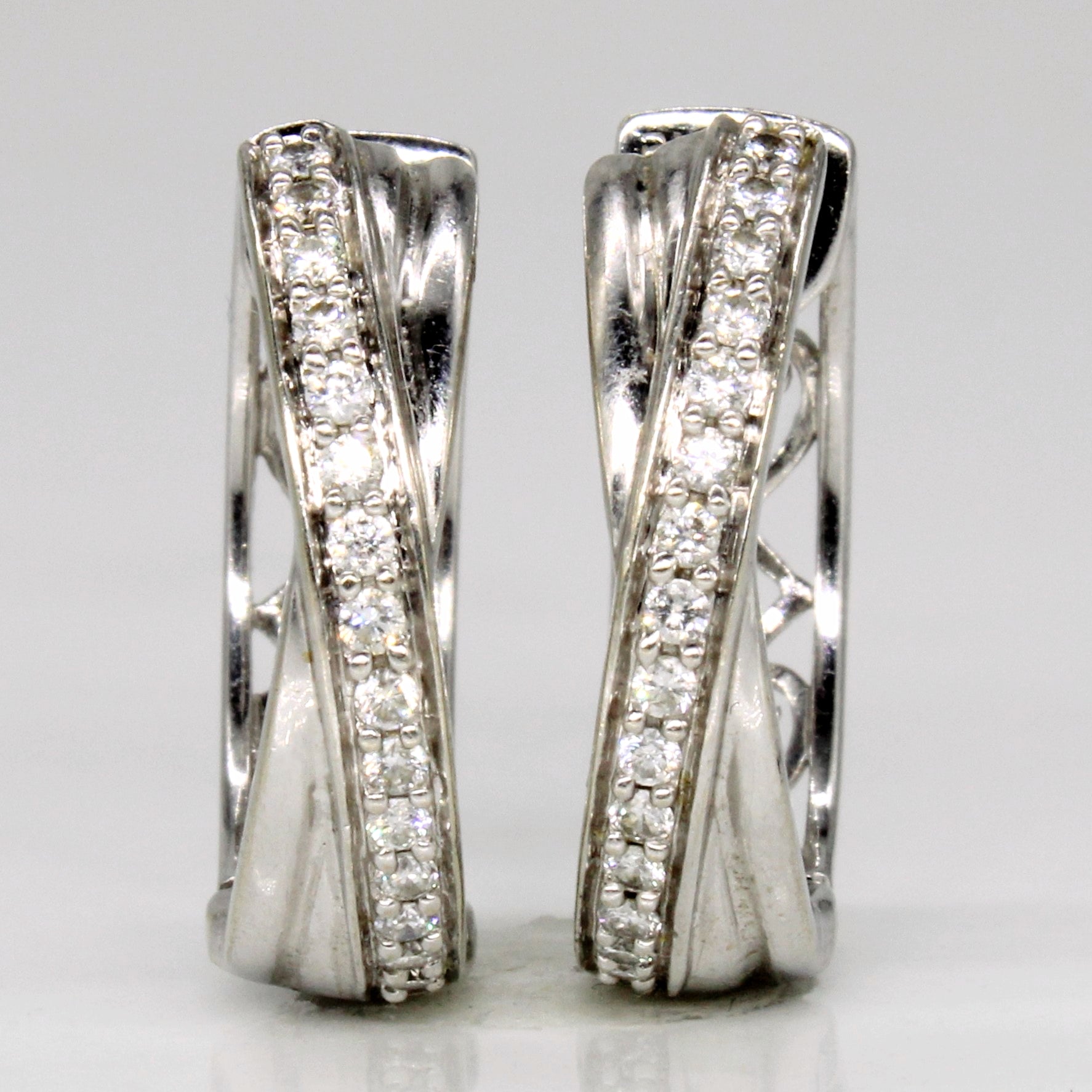 Diamond Hoop Earrings | 0.32ctw |
