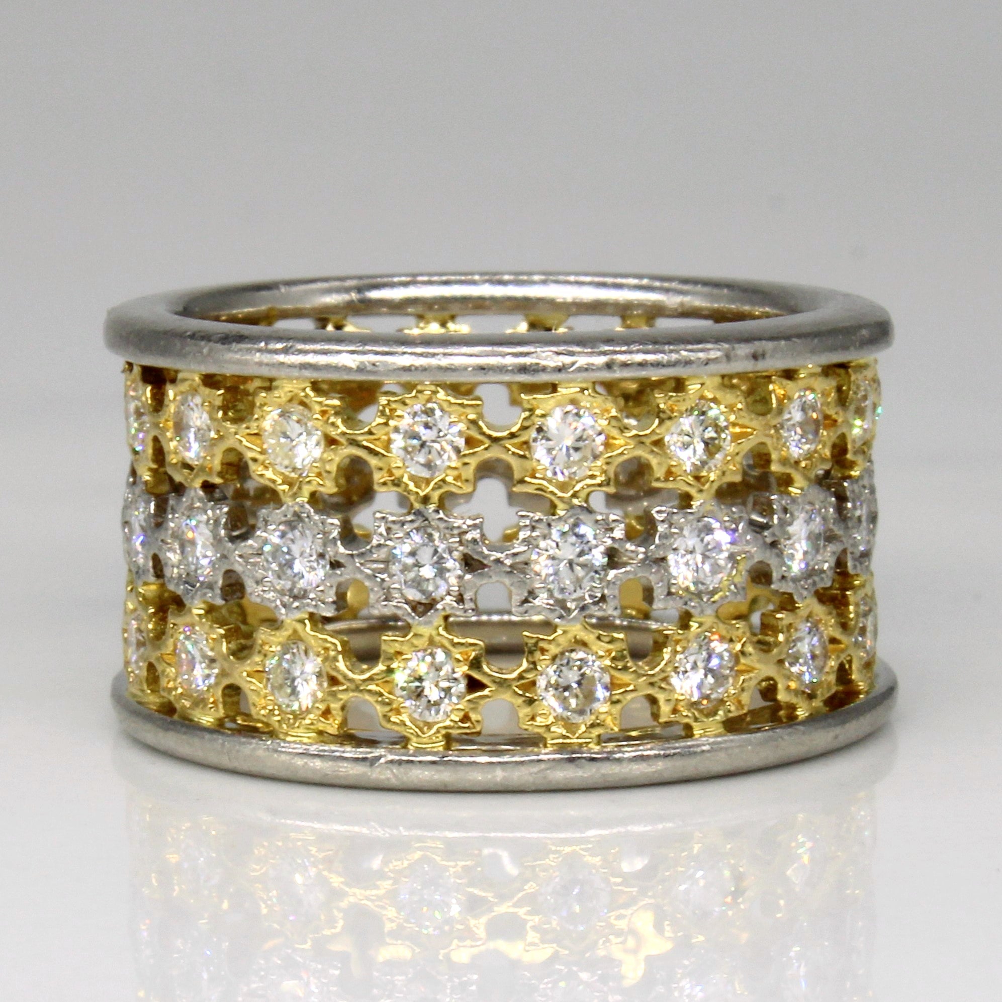 Diamond Lattice Ring | 0.80ctw | SZ 5.5 |