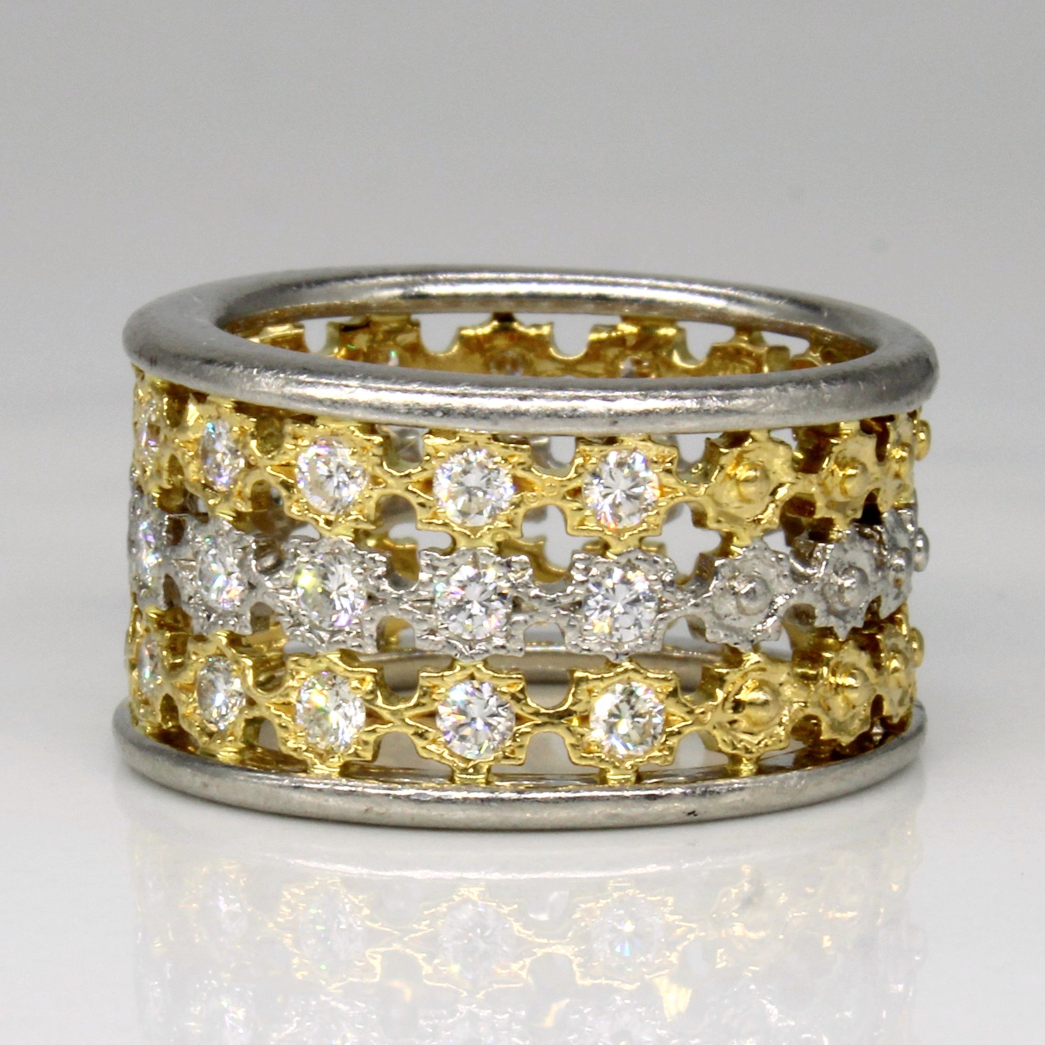 Diamond Lattice Ring | 0.80ctw | SZ 5.5 |