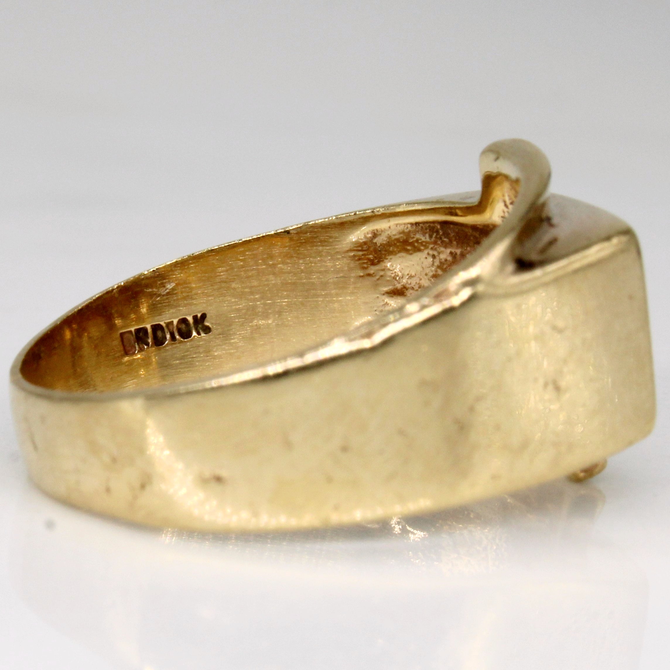 10k Yellow Gold Initial Ring | SZ 8.75 |