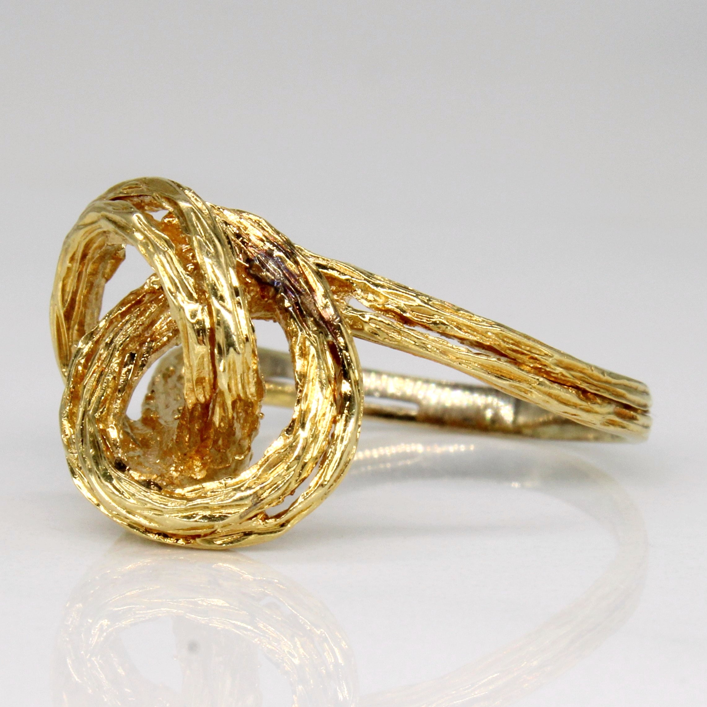 18k yellow Gold Knot Ring | SZ 5.75 |