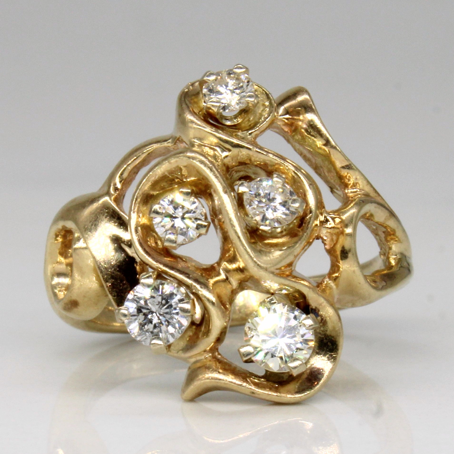 Abstract Diamond Ring | 0.44ctw | SZ 4.5 |