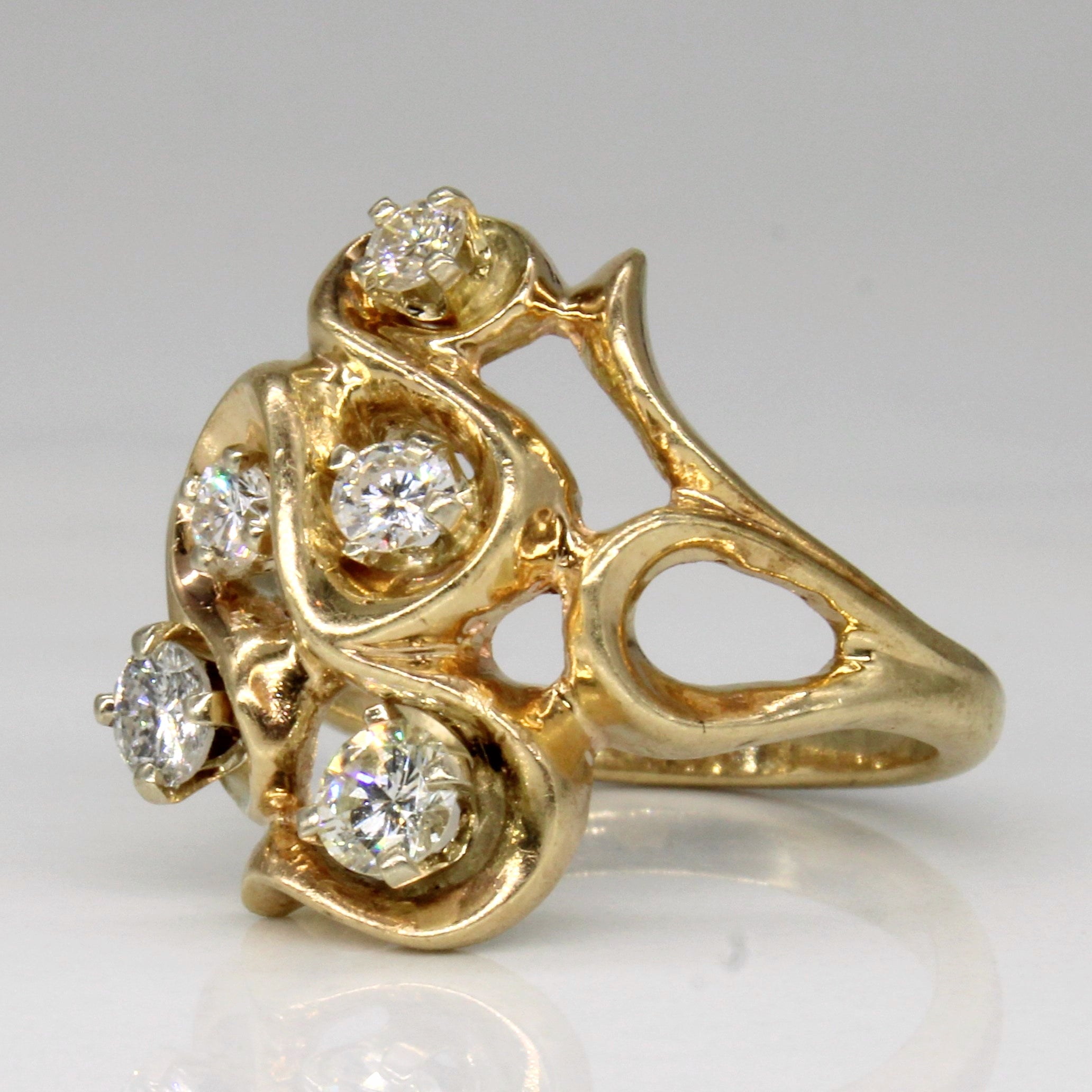 Abstract Diamond Ring | 0.44ctw | SZ 4.5 |