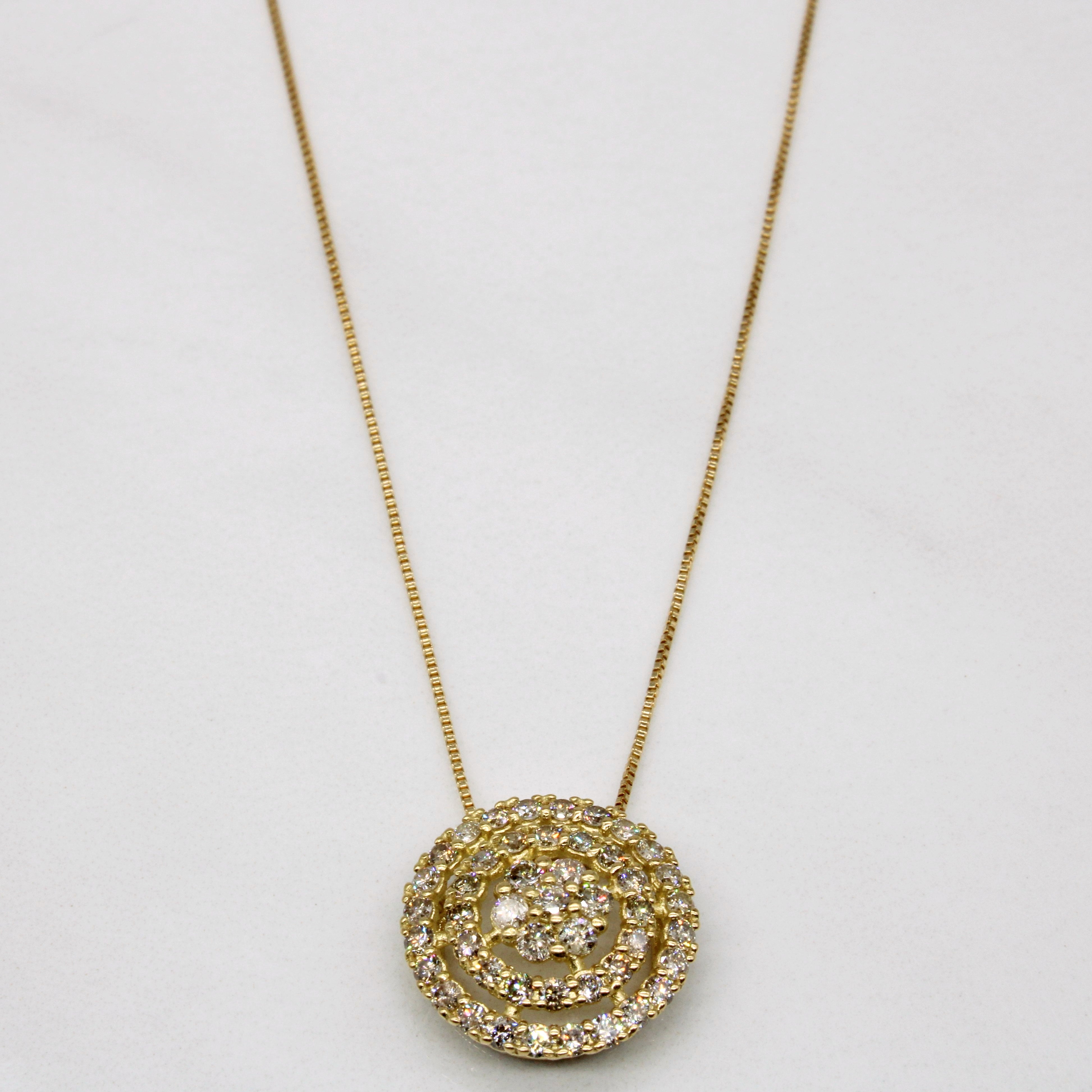 Diamond Pendant & Necklace | 0.75ctw | 18" |