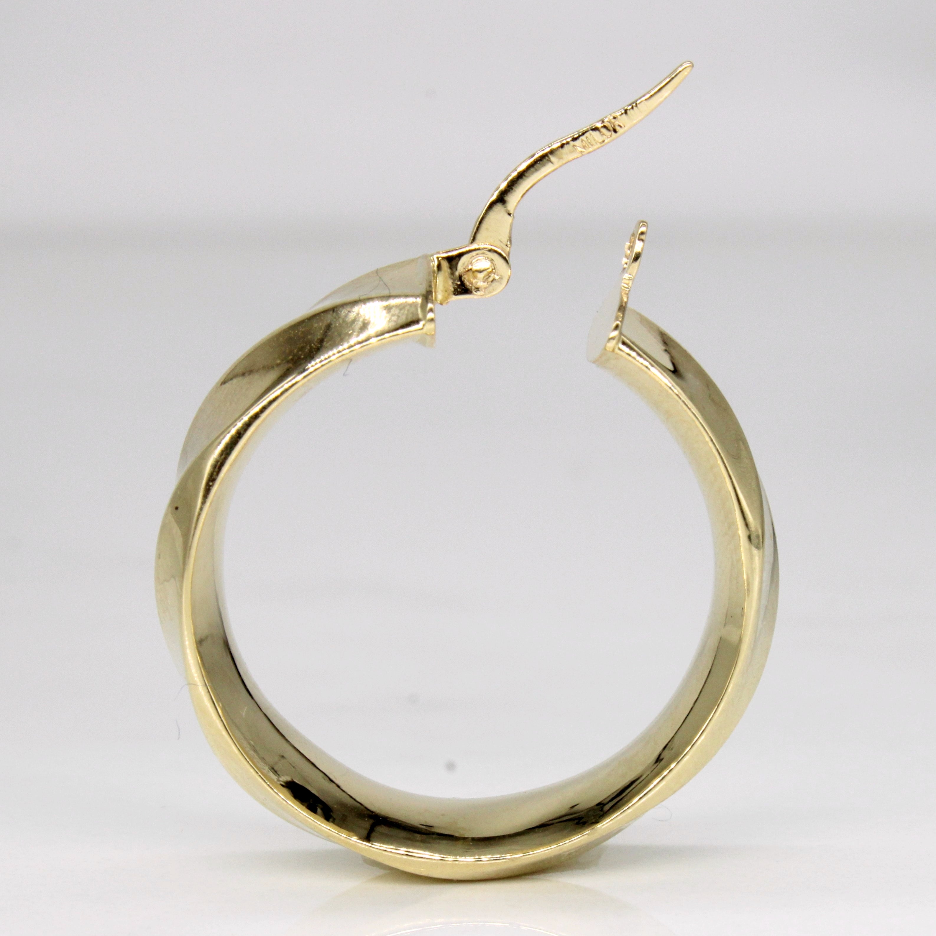 14k Yellow Gold Hoop Earrings