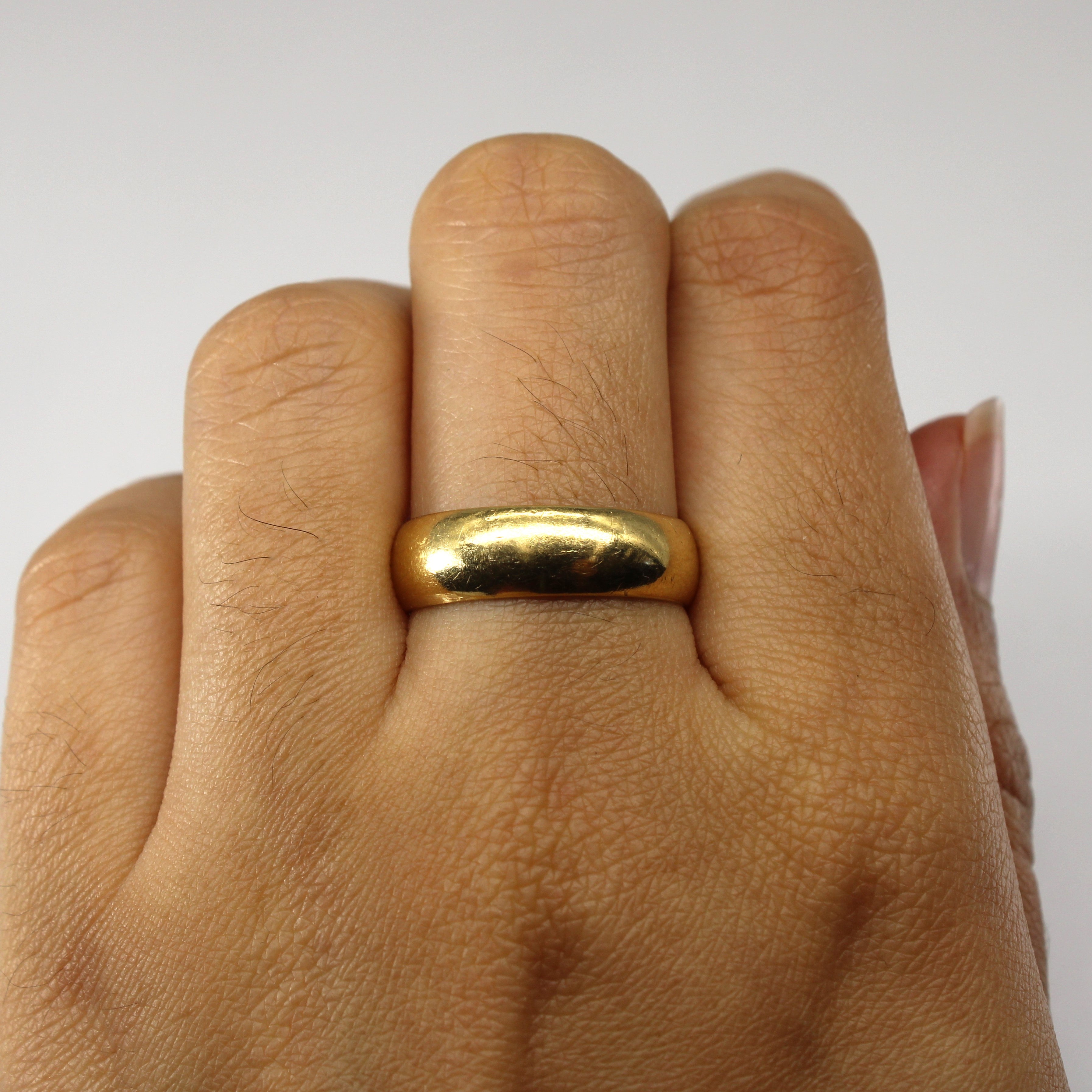 Bague Birmingham 1964 en or jaune 18 carats, simple | Taille 8 |