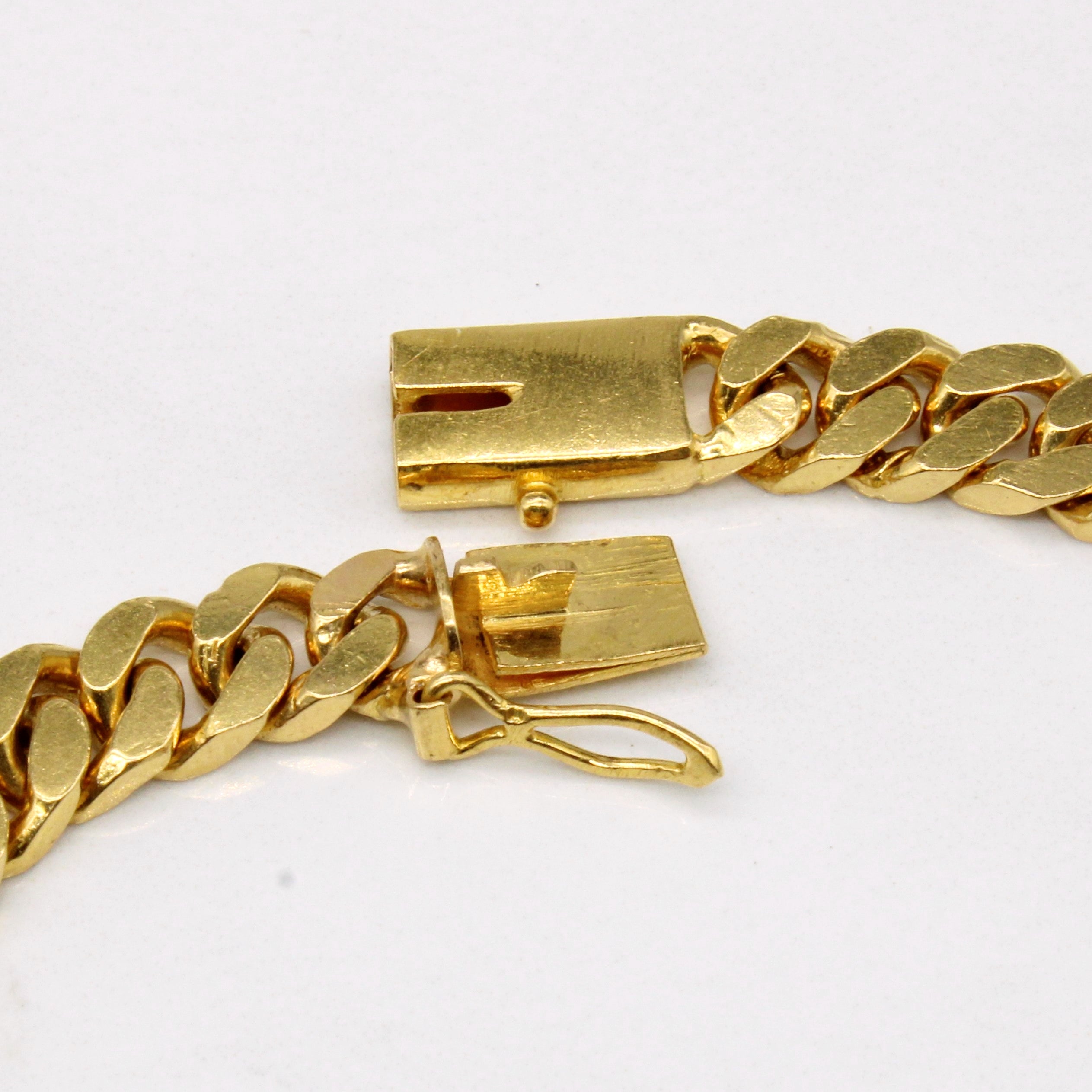 22k Yellow Gold Cuban Link Bracelet | 8" |
