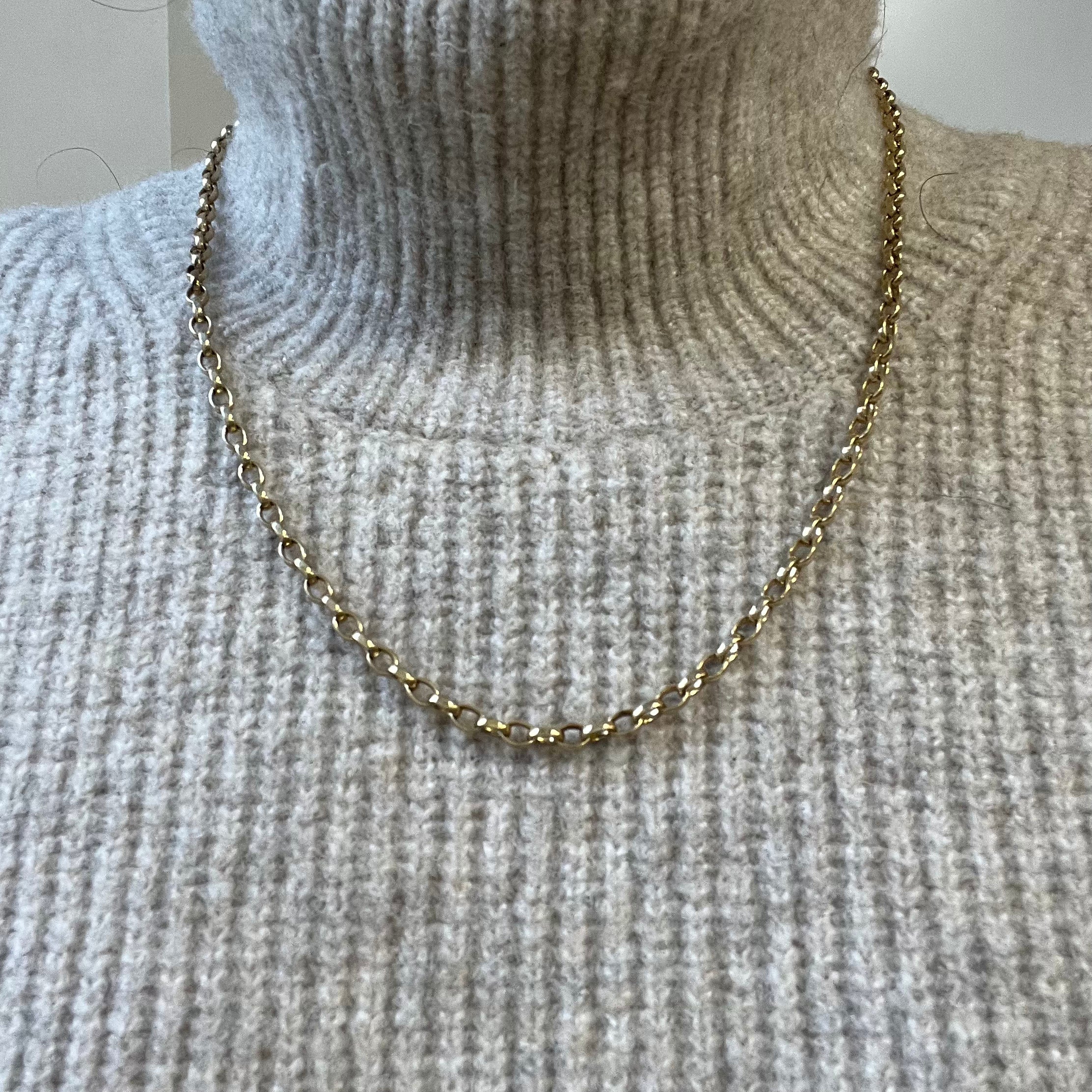 9k Yellow Gold Oval Link Chain | 20" |
