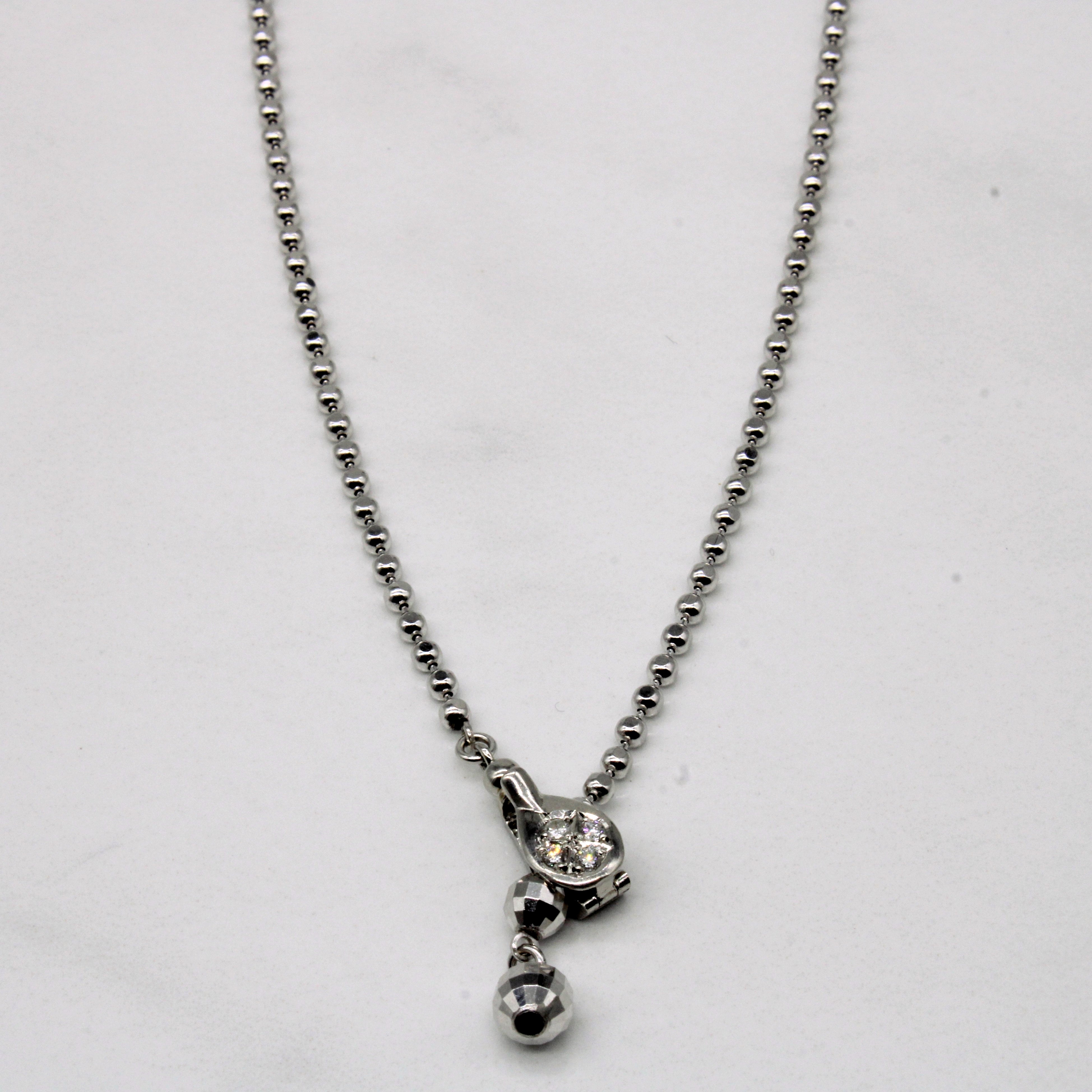 Diamond Closure Necklace | 0.06ctw | 18" |
