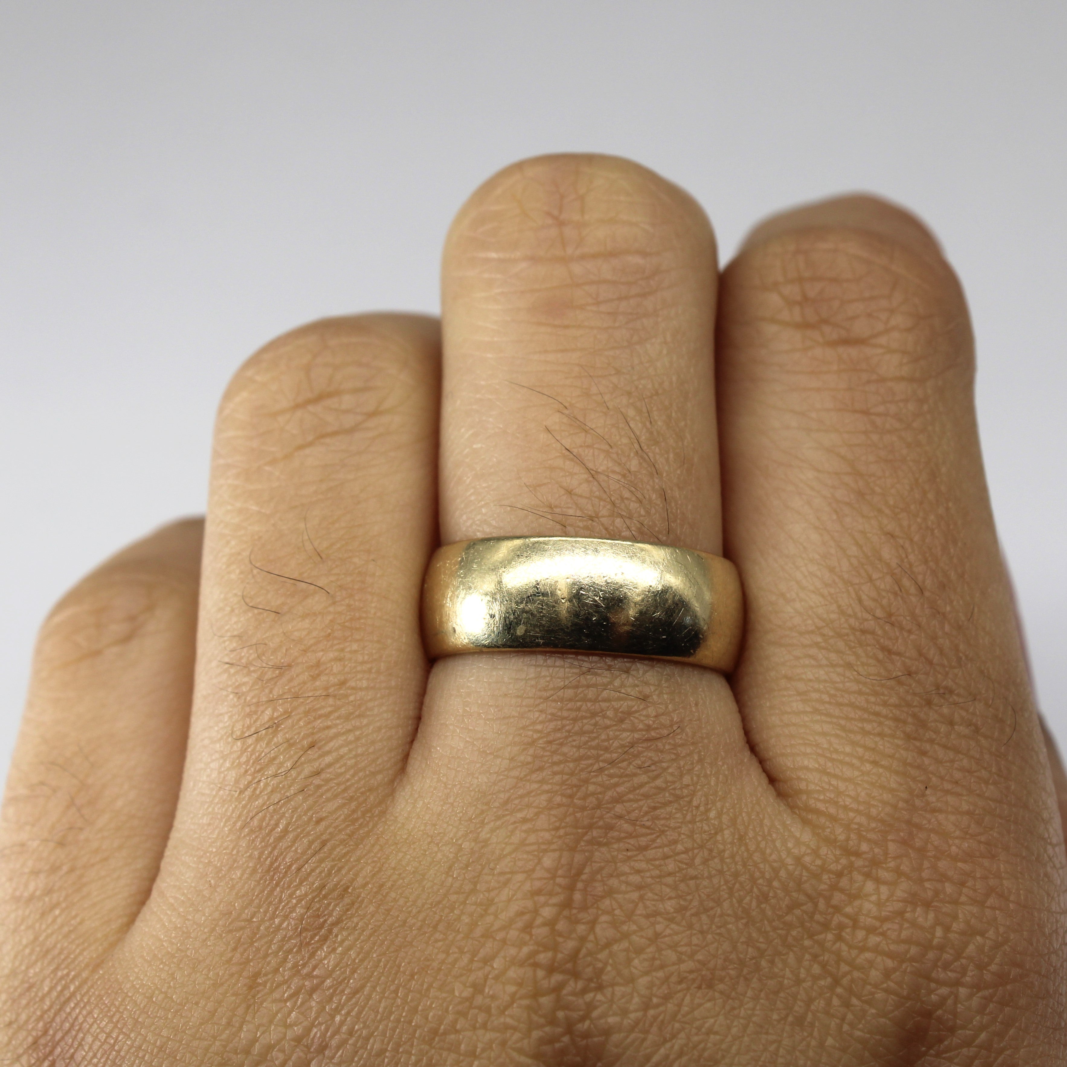Yellow Gold Plain Band | 7.1 mm | SZ 7 |