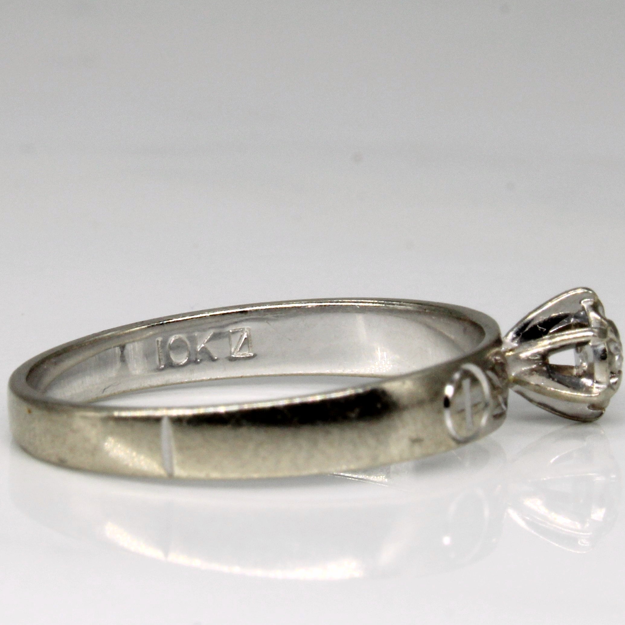 Solitaire Set Diamond Ring | 0.05ct | SZ 7 |