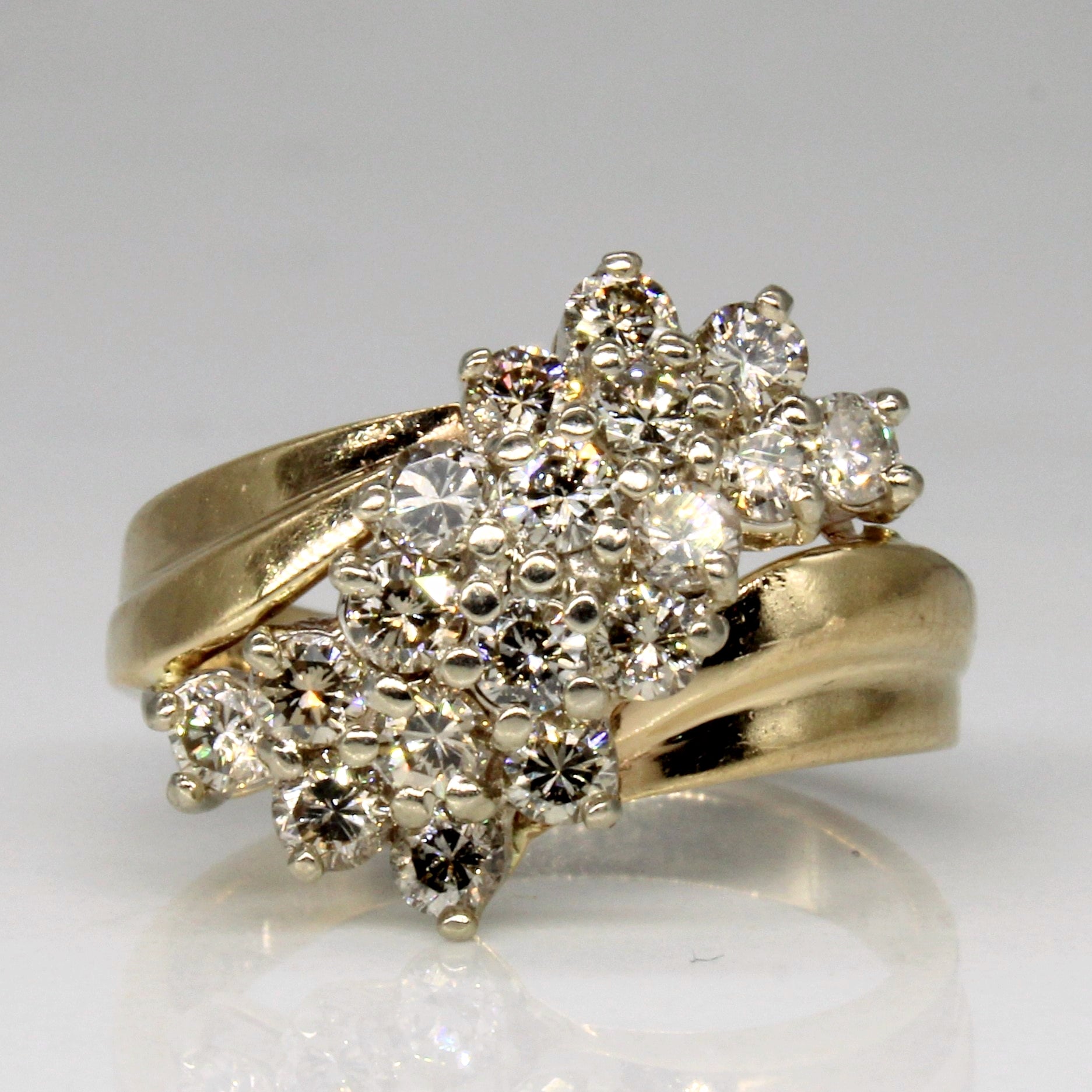 Diamond Waterfall Ring | 0.99ctw | SZ 5 |