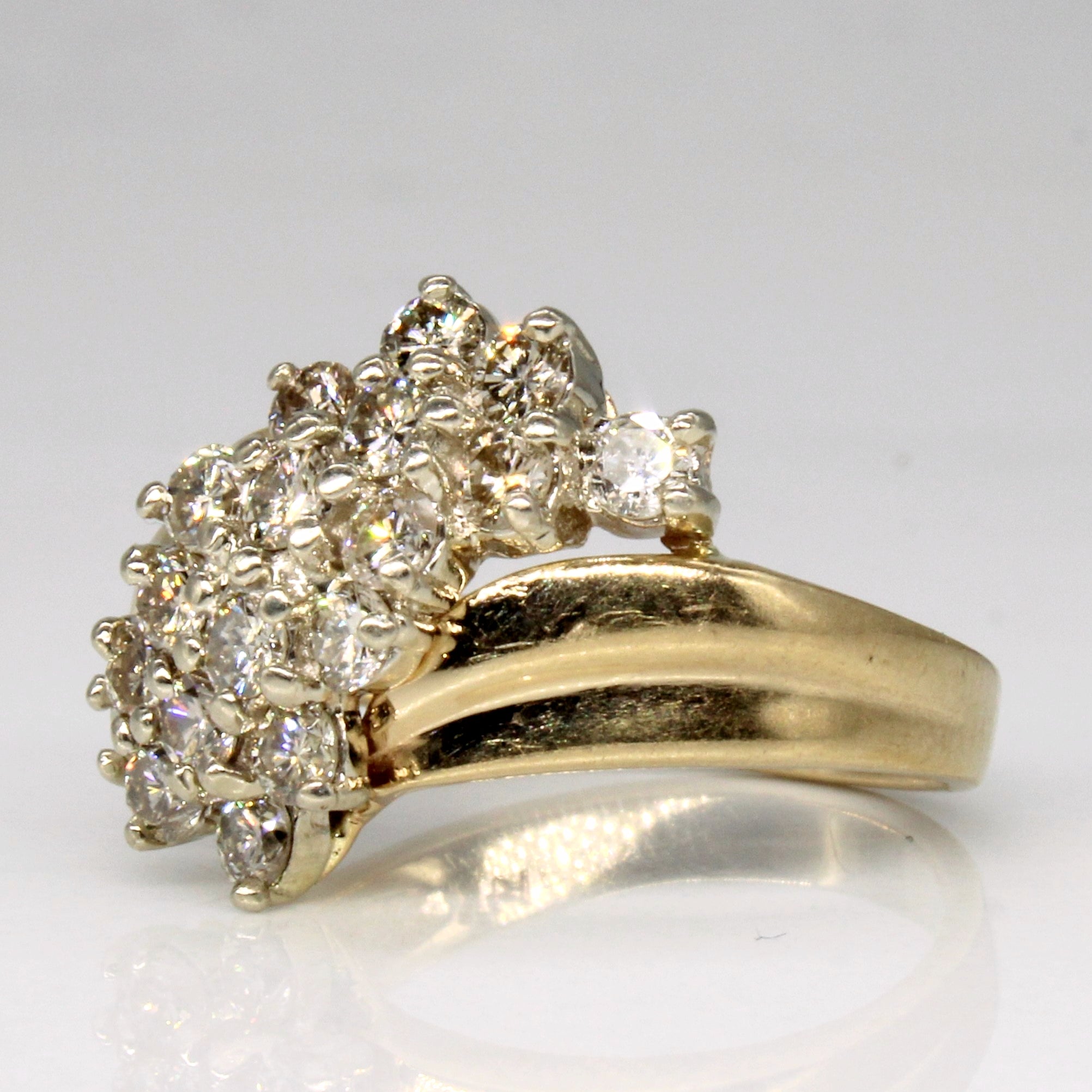 Diamond Waterfall Ring | 0.99ctw | SZ 5 |