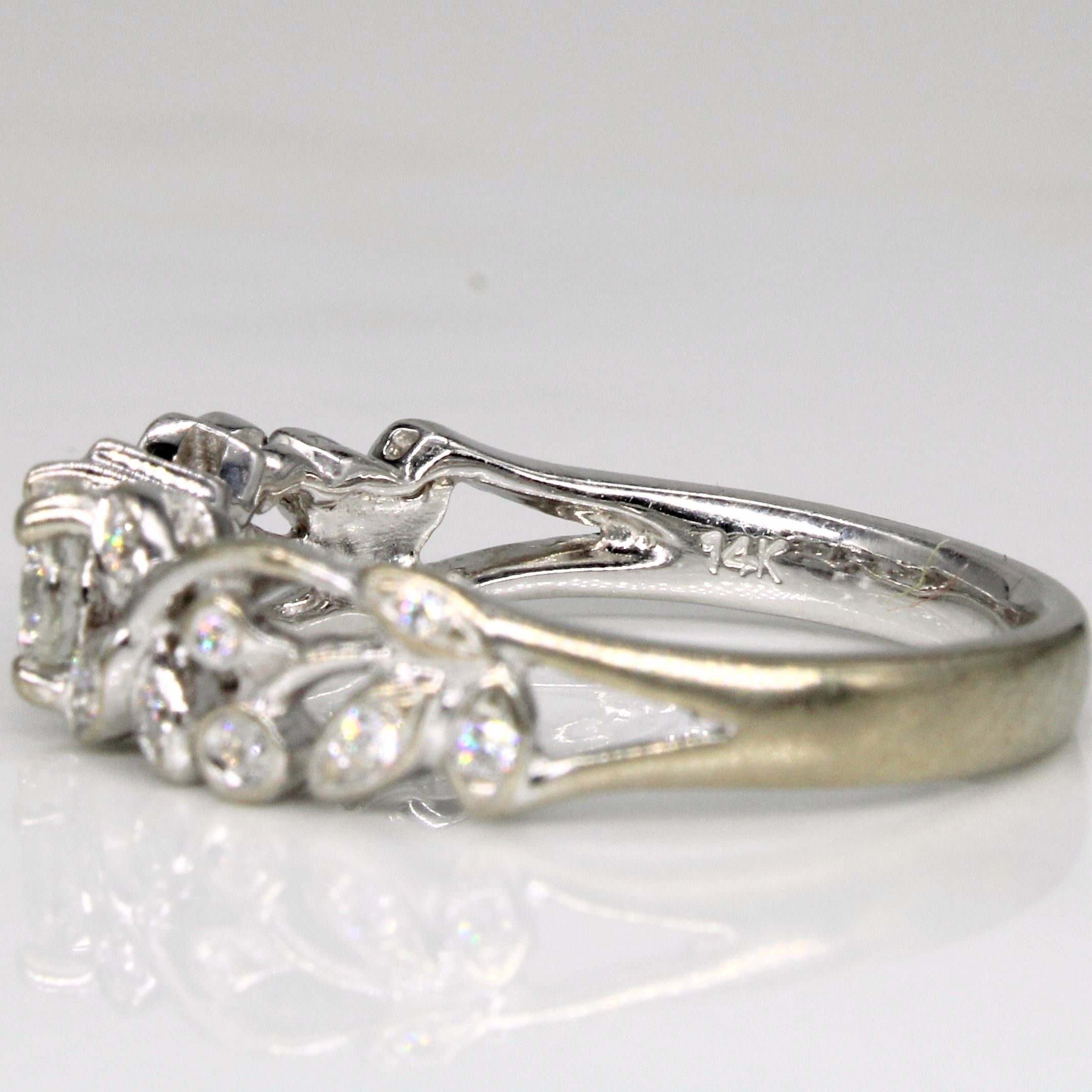 Filigree Design Diamond Ring | 0.42ctw | SZ 7 |