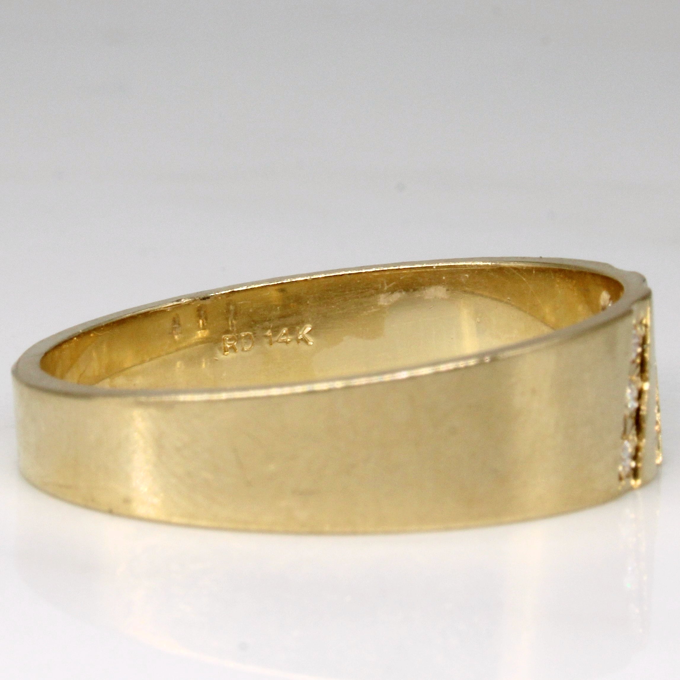 Channel Set Diamond Ring | 0.09ctw | SZ 13.25 |