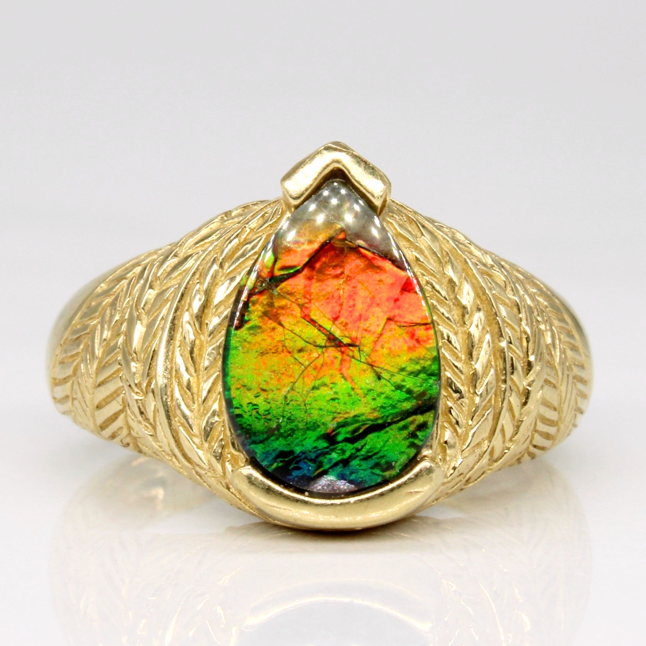 Ammolite Cocktail Ring | 1.46ct | SZ 6.25 |