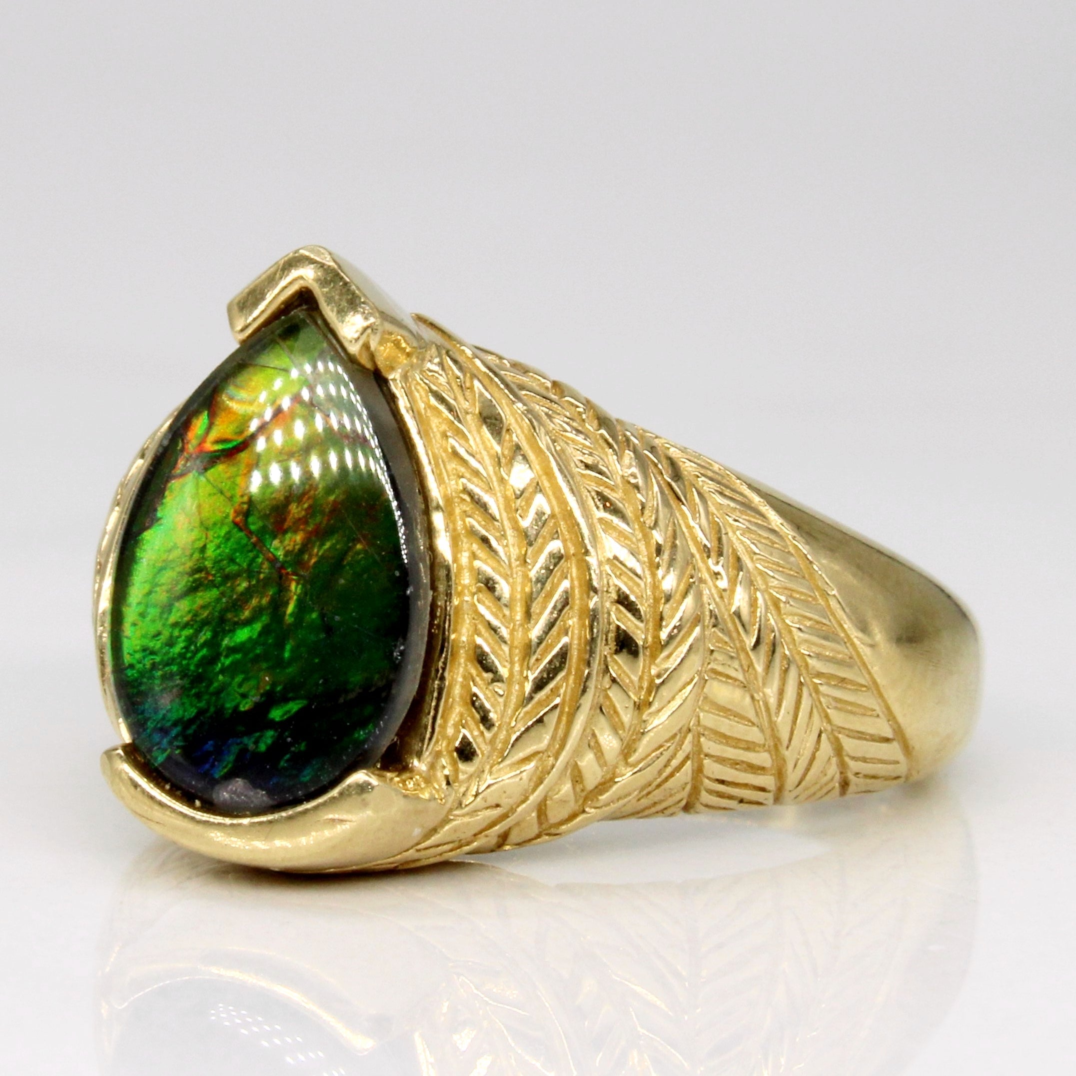 Ammolite Cocktail Ring | 1.46ct | SZ 6.25 |