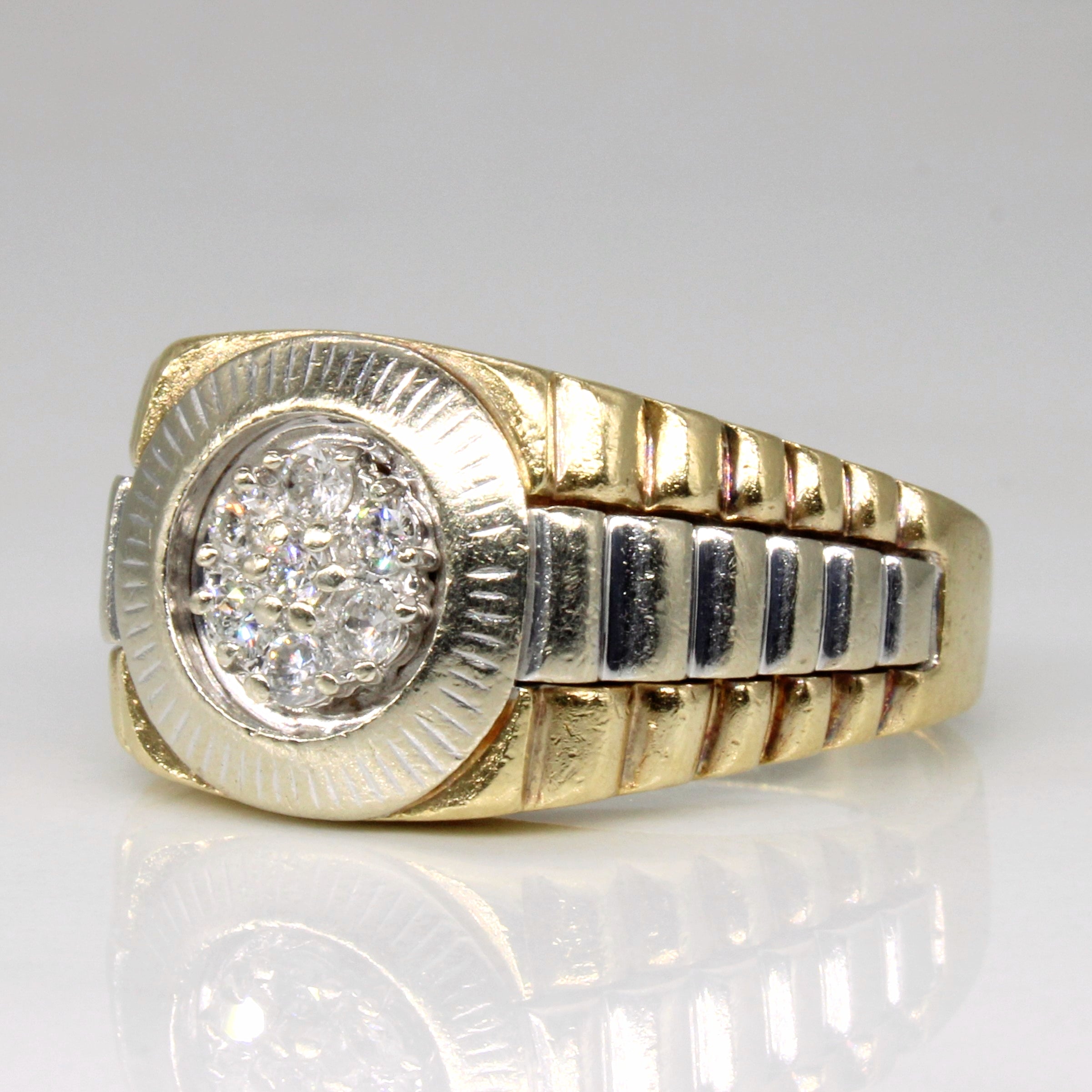 Cluster Set Diamond Ring | 0.21ctw | SZ 10.25 |