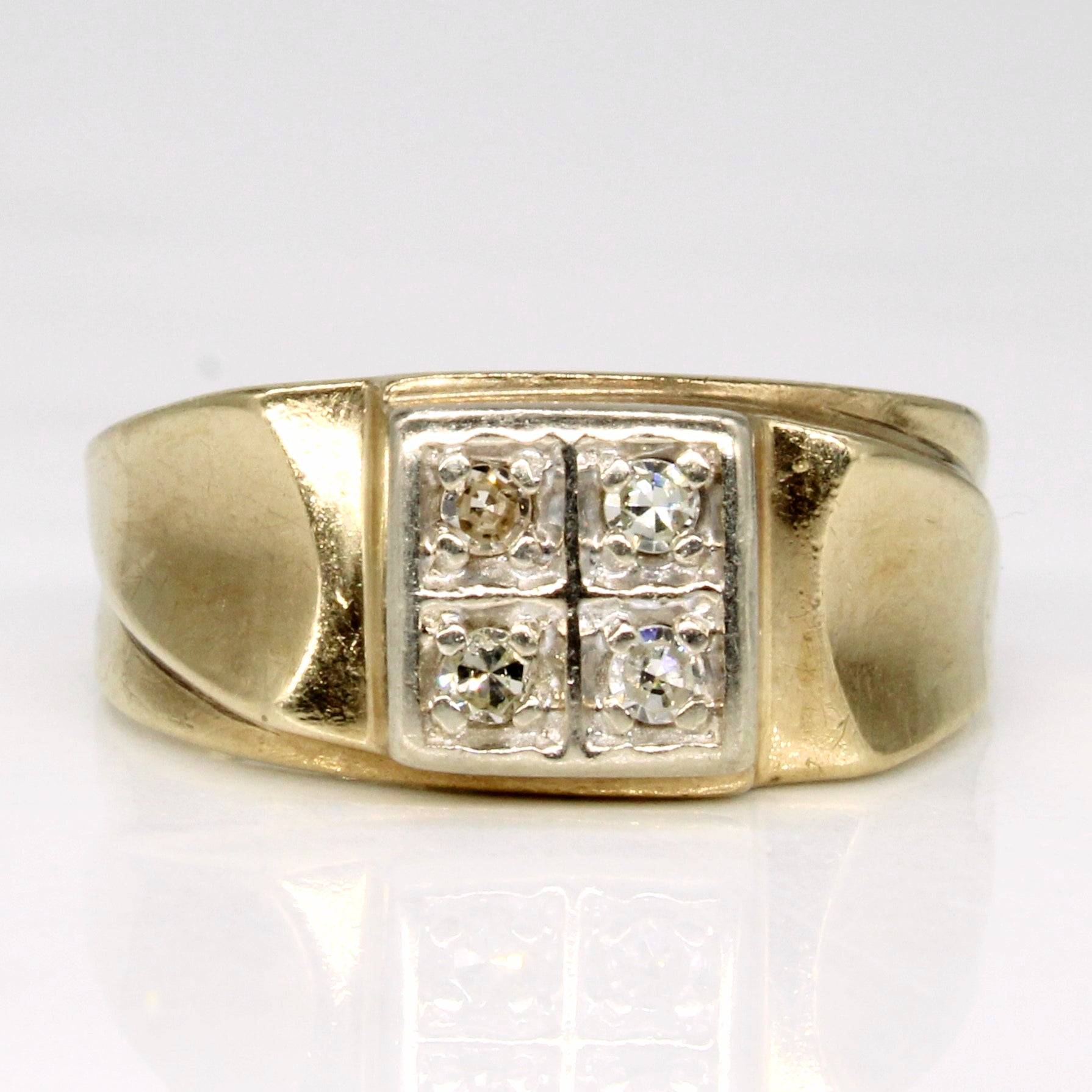 Flush Set Diamond Ring | 0.08ctw | SZ 6 |
