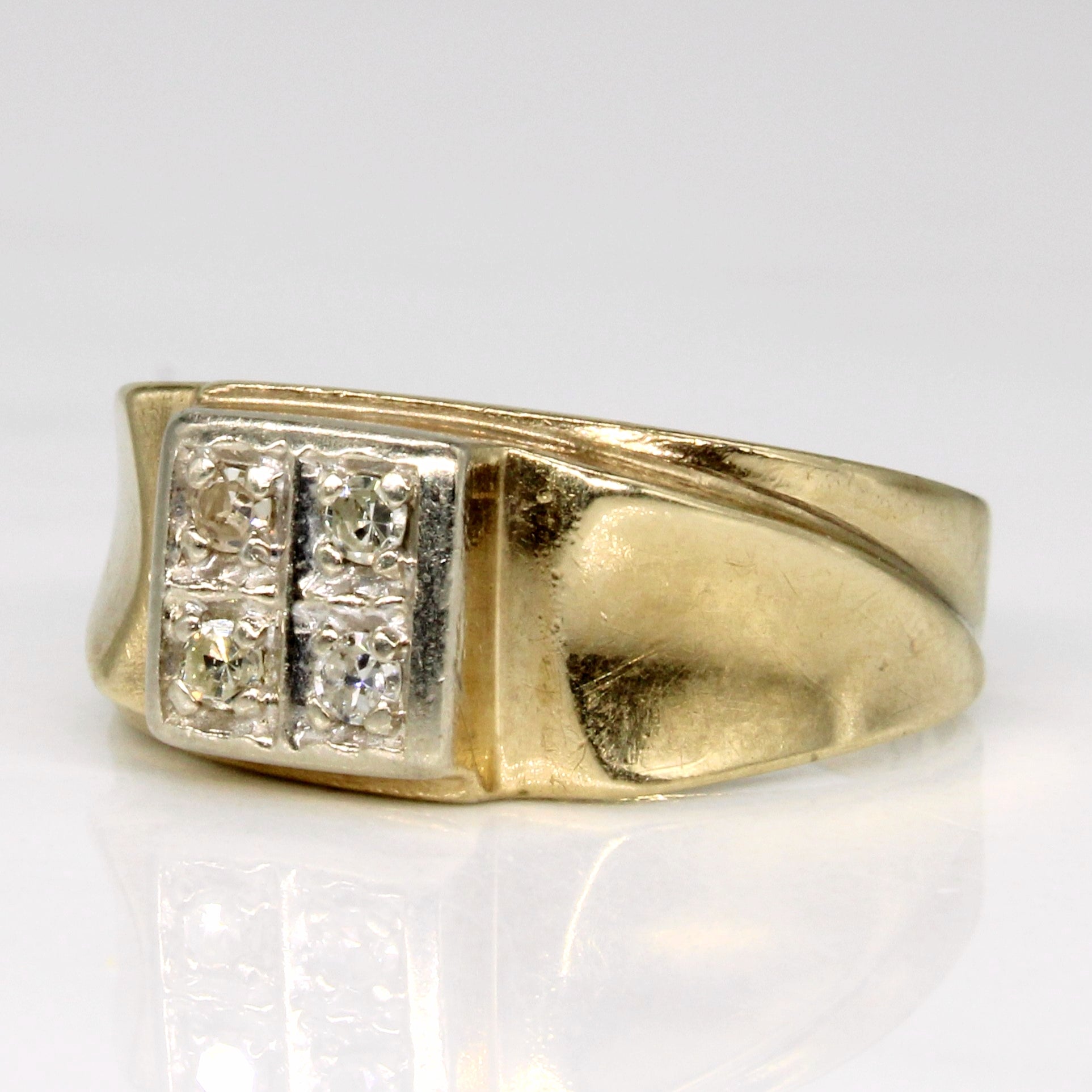 Flush Set Diamond Ring | 0.08ctw | SZ 6 |
