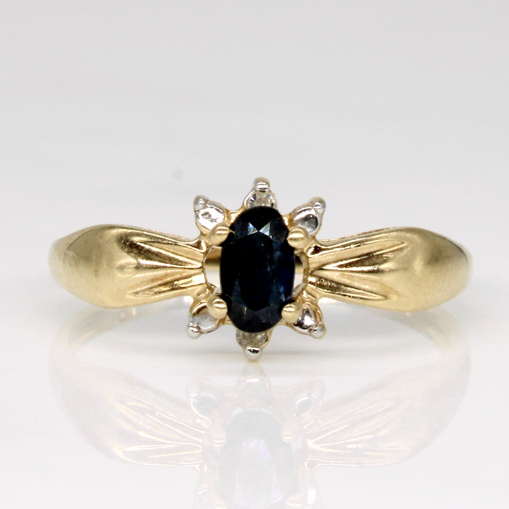 Sapphire & Diamond Cocktail Ring | 0.19ct, 0.01ctw | SZ 5.75 |