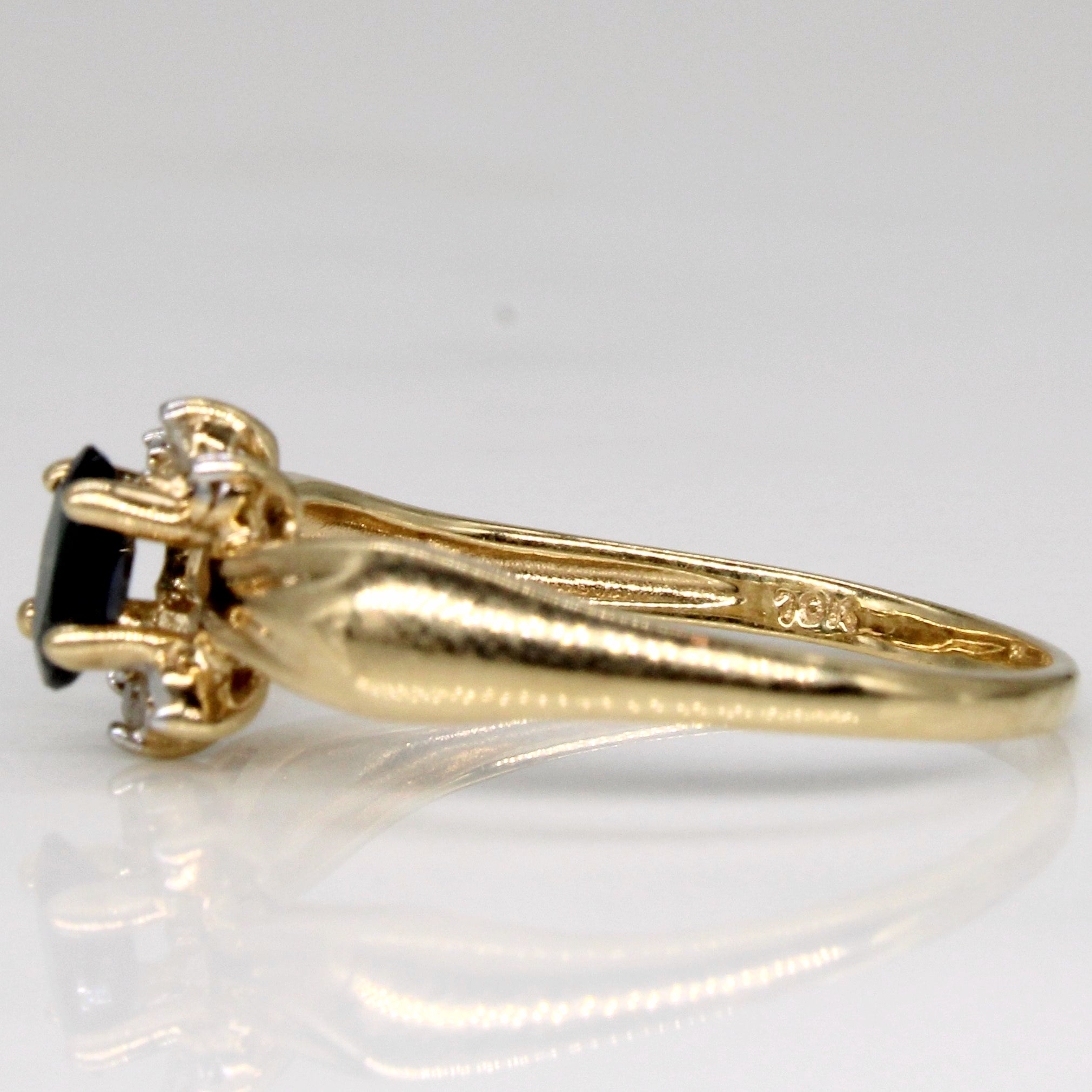 Sapphire & Diamond Cocktail Ring | 0.19ct, 0.01ctw | SZ 5.75 |