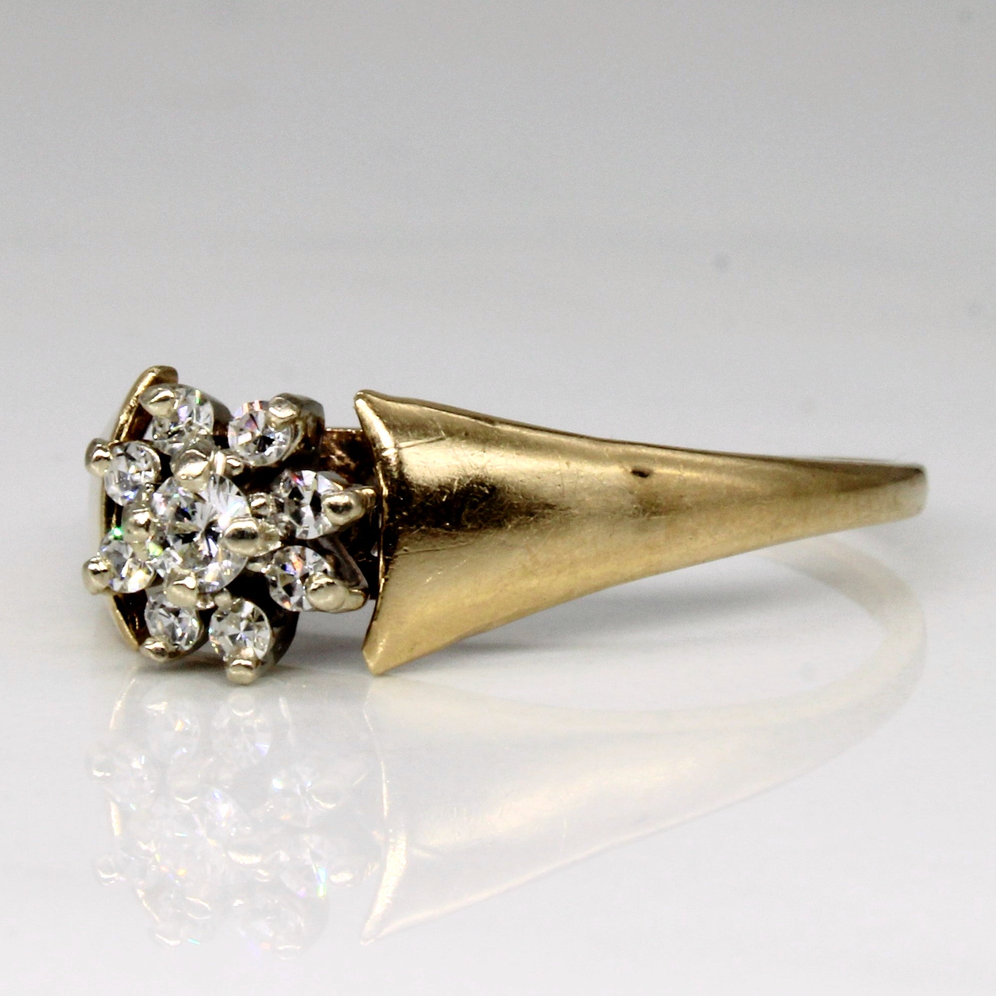 High Set Diamond Ring | 0.17ctw | SZ 9.5 |