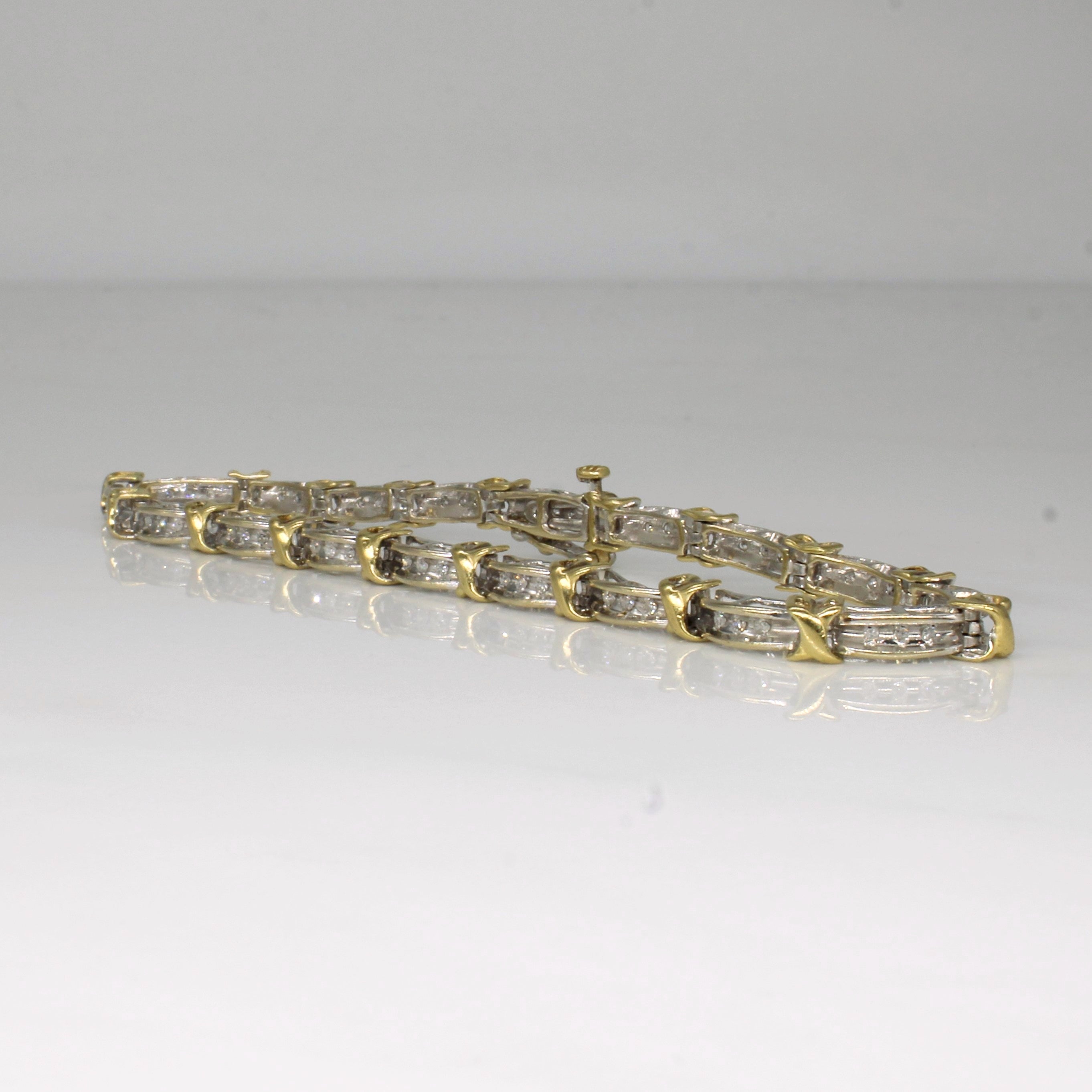 Channel Set Diamond Bracelet | 0.16ctw | 7.5" |