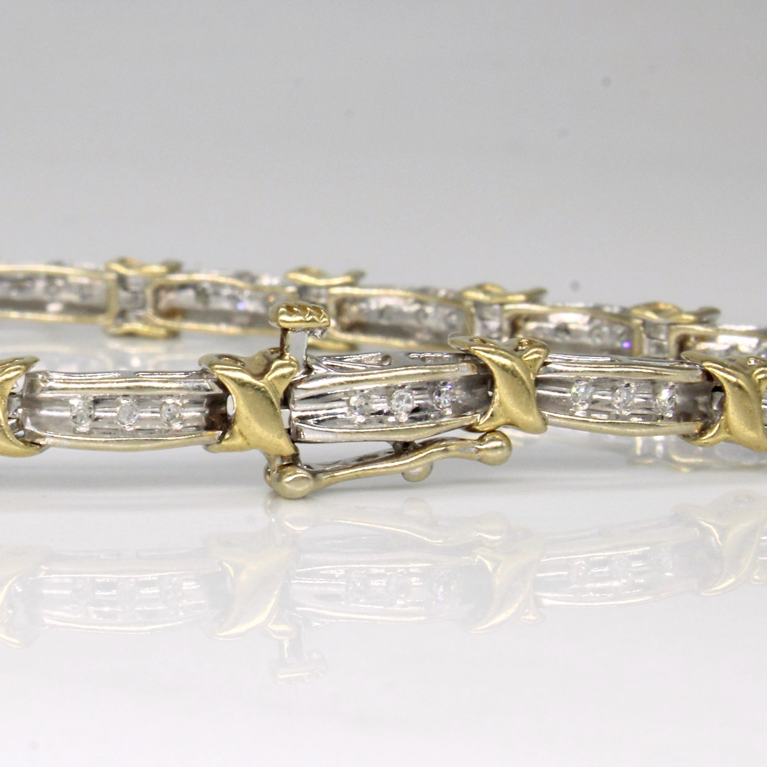 Channel Set Diamond Bracelet | 0.16ctw | 7.5" |