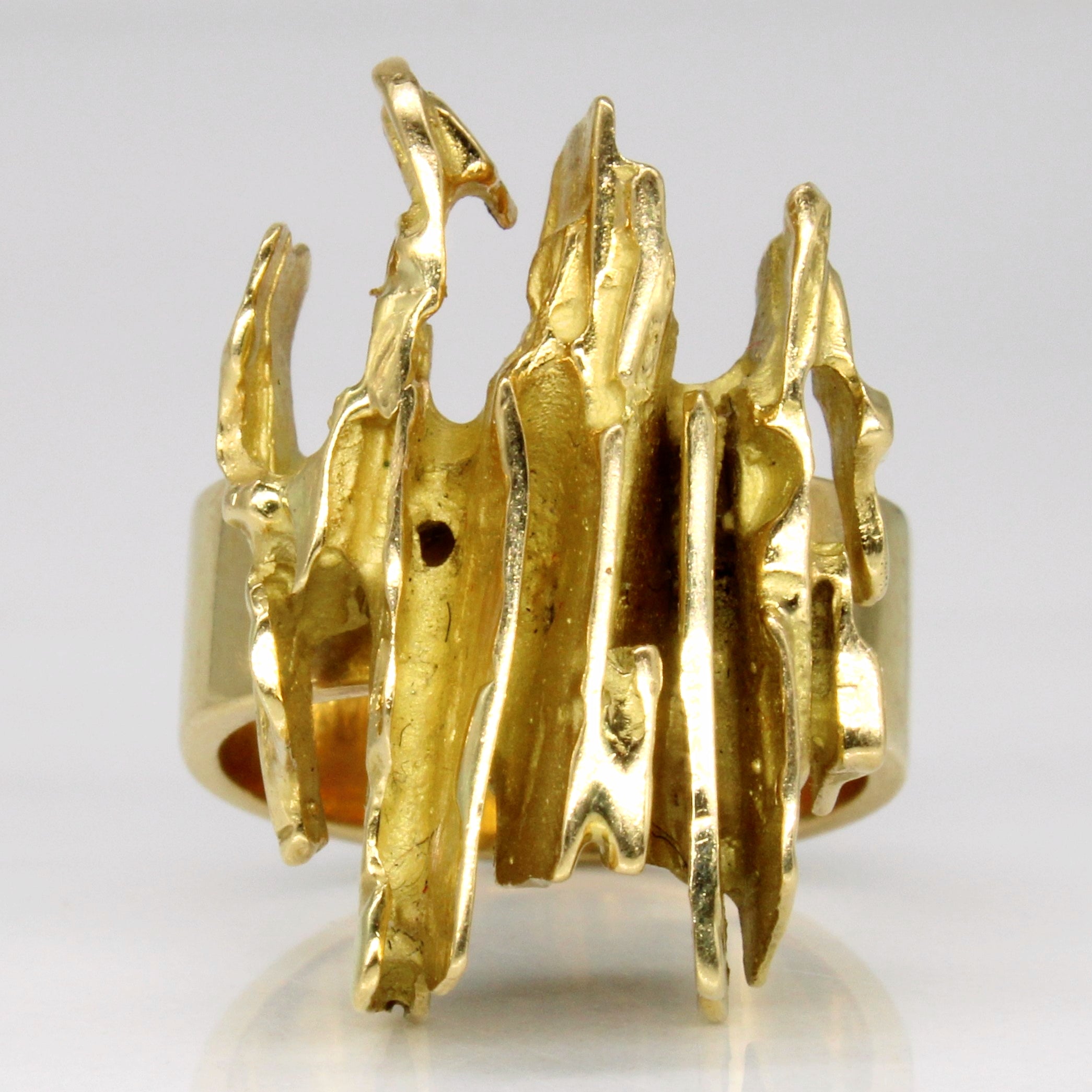 18k Yellow Gold Cocktail Ring | SZ 5.25 |