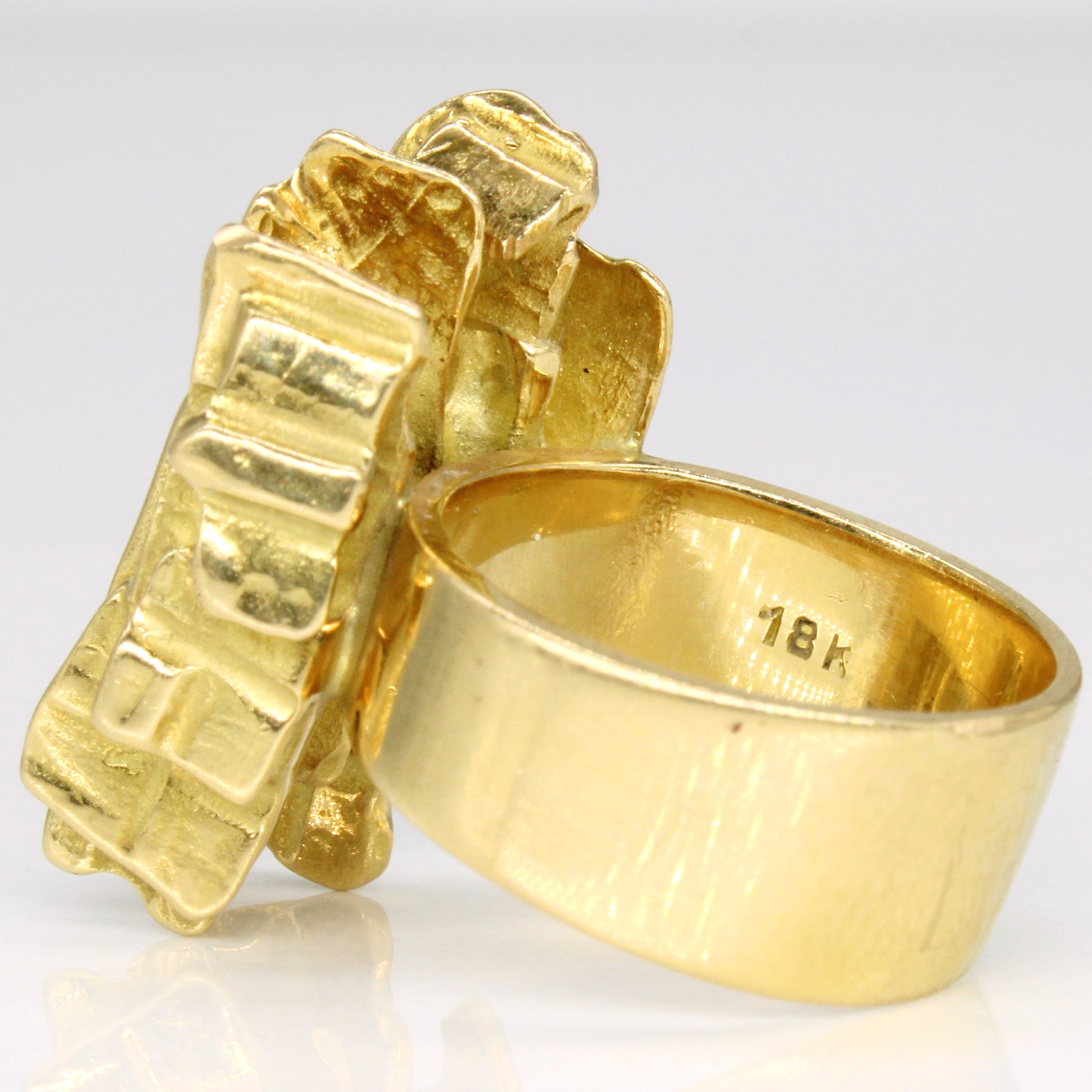 18k Yellow Gold Cocktail Ring | SZ 5.25 |