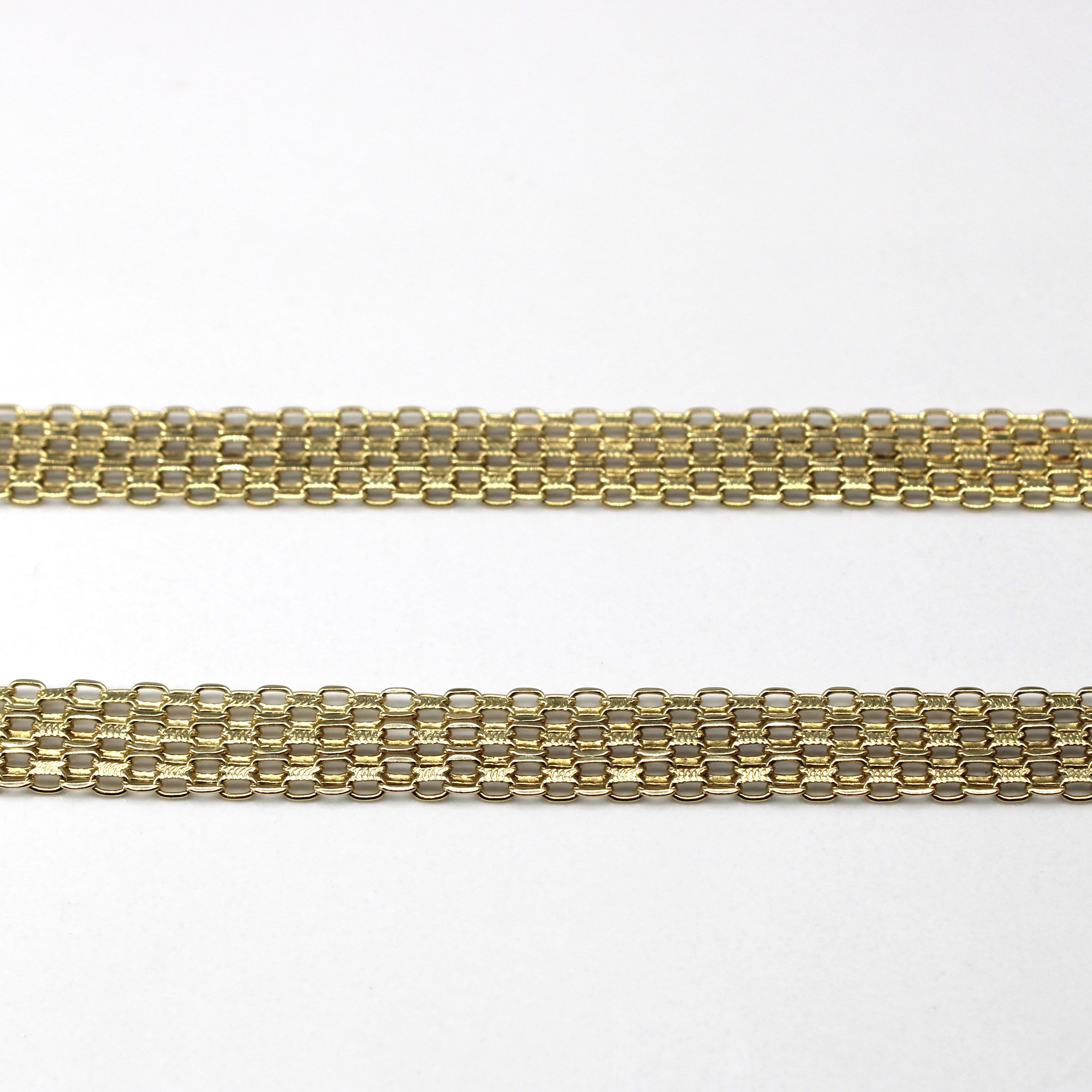 Filigree Linked Gold Necklace | 22"|