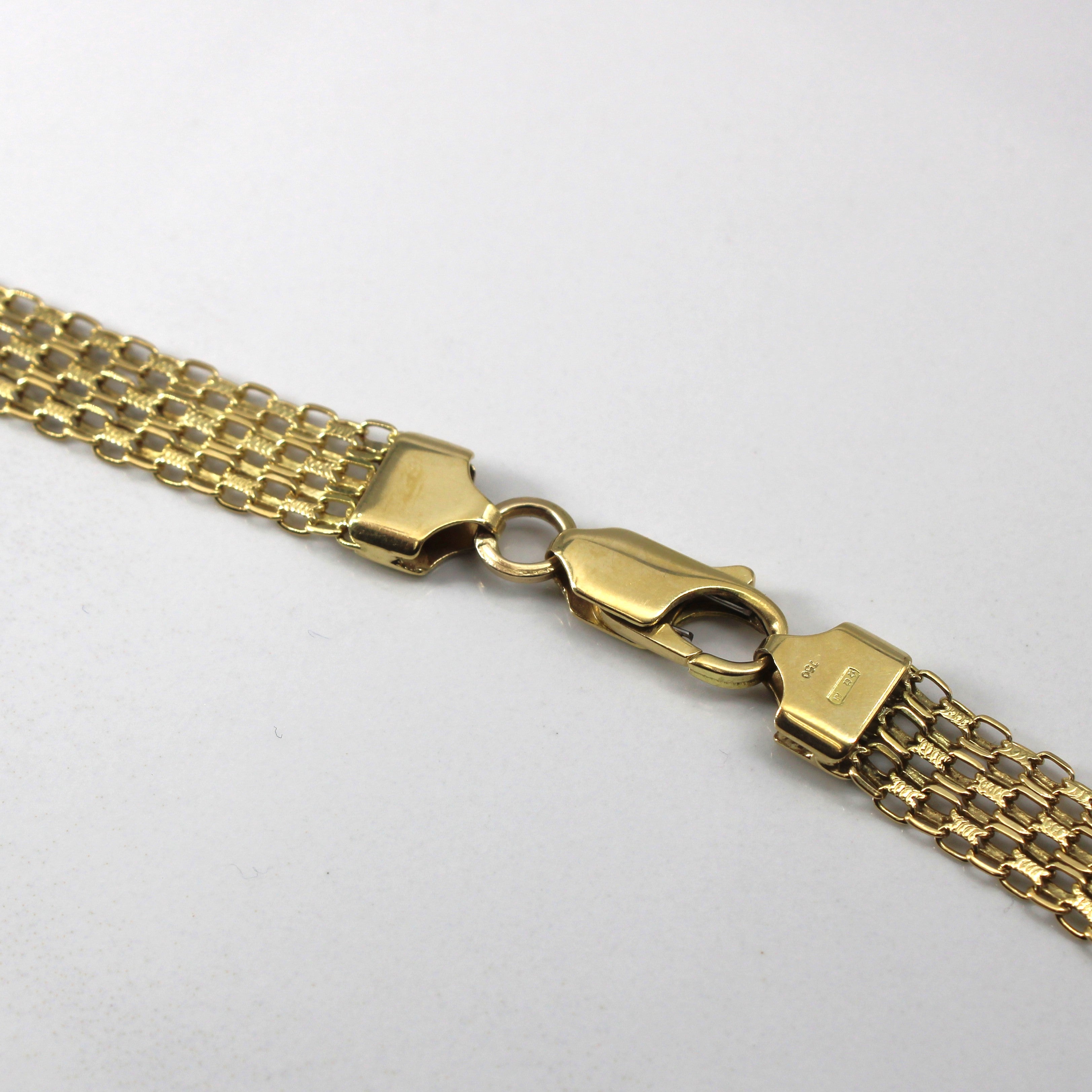 Filigree Linked Gold Necklace | 22"|